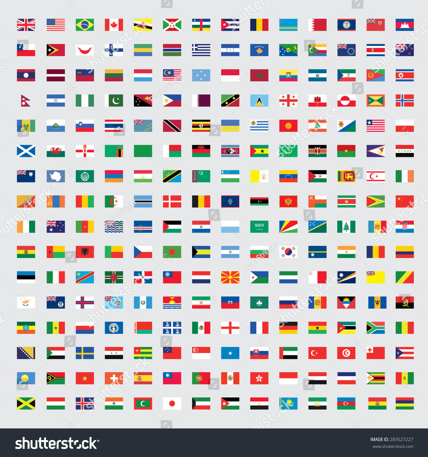 世界の国旗のイラスト のイラスト素材