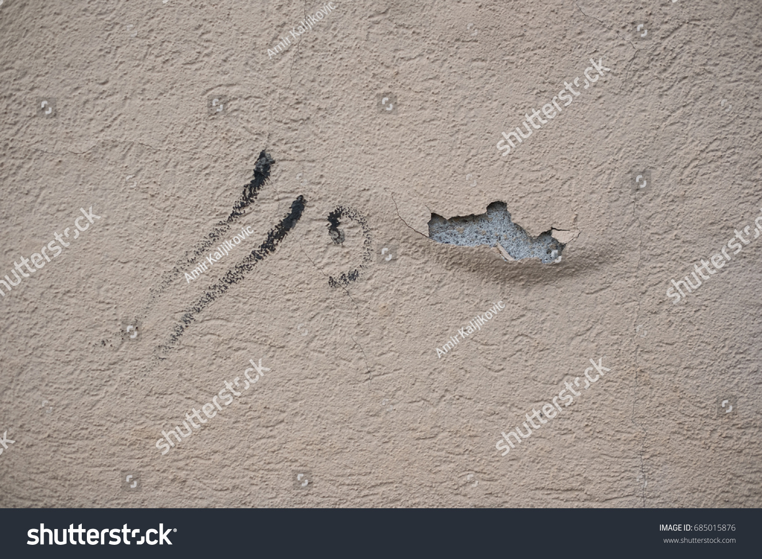 Flaking Plaster Paint On Wall Bubbling Stock Photo Royalty Free