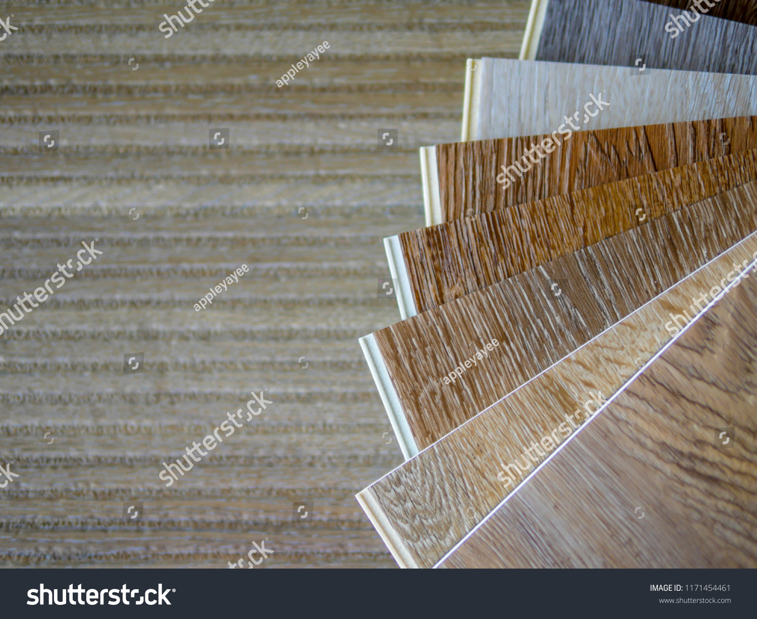 Flat Lay Over Vinyl Floor Tiles Stock Photo Edit Now 1171454461
