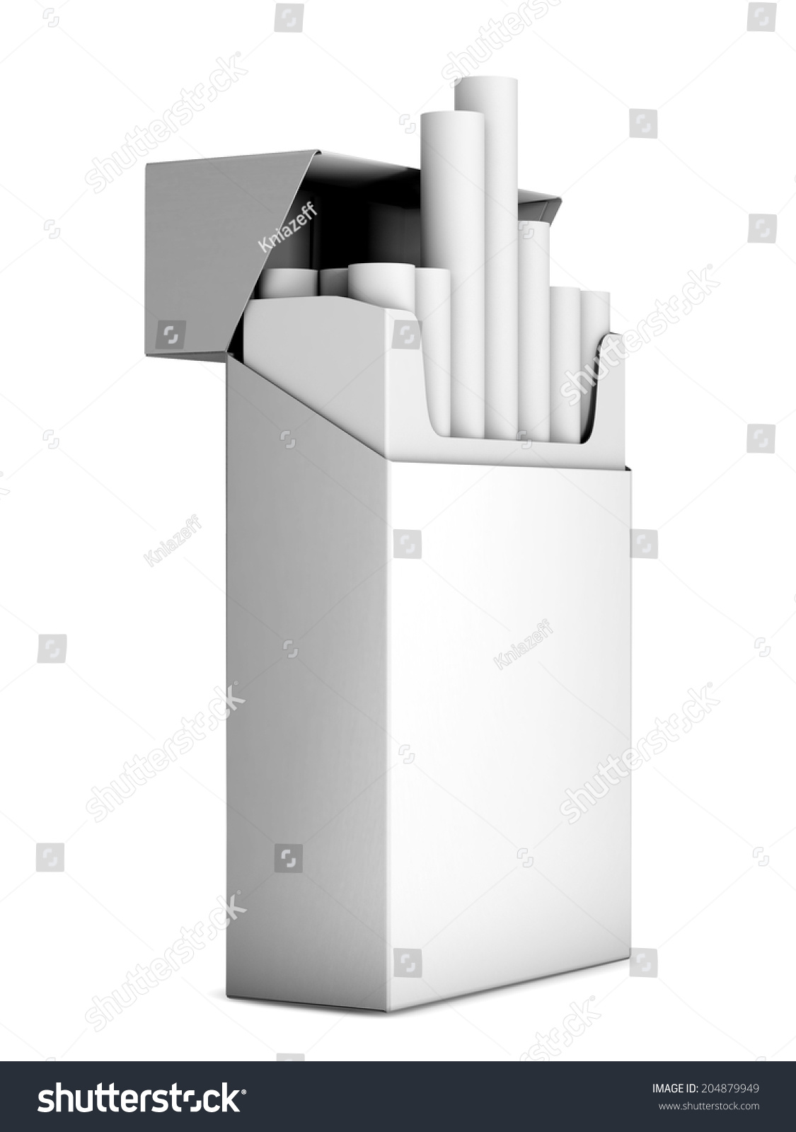 Fliptop Hard Cigarette Pack Isolated On Stock Illustration 204879949 ...