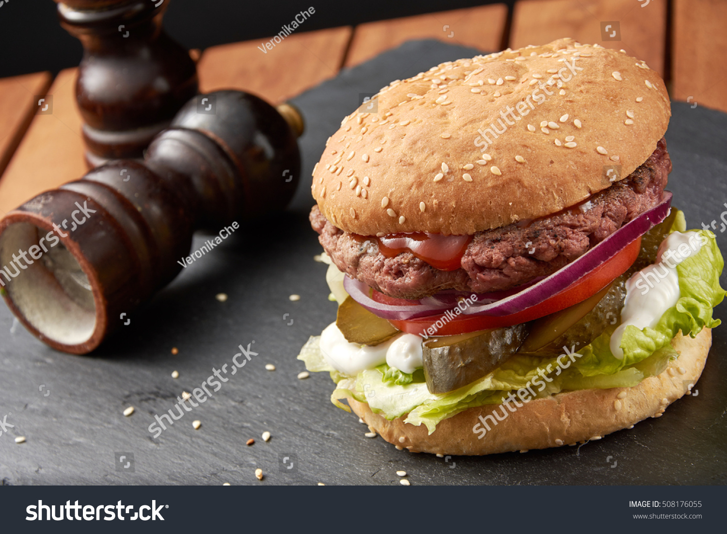 Floating Burger Stock Photo 508176055 - Shutterstock