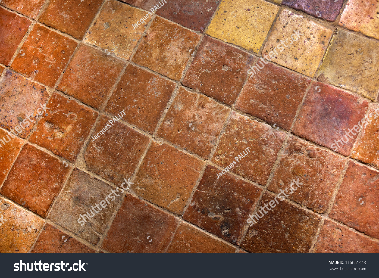 Floor Old Tiles Inside French Country Stock Photo Edit Now 116651443