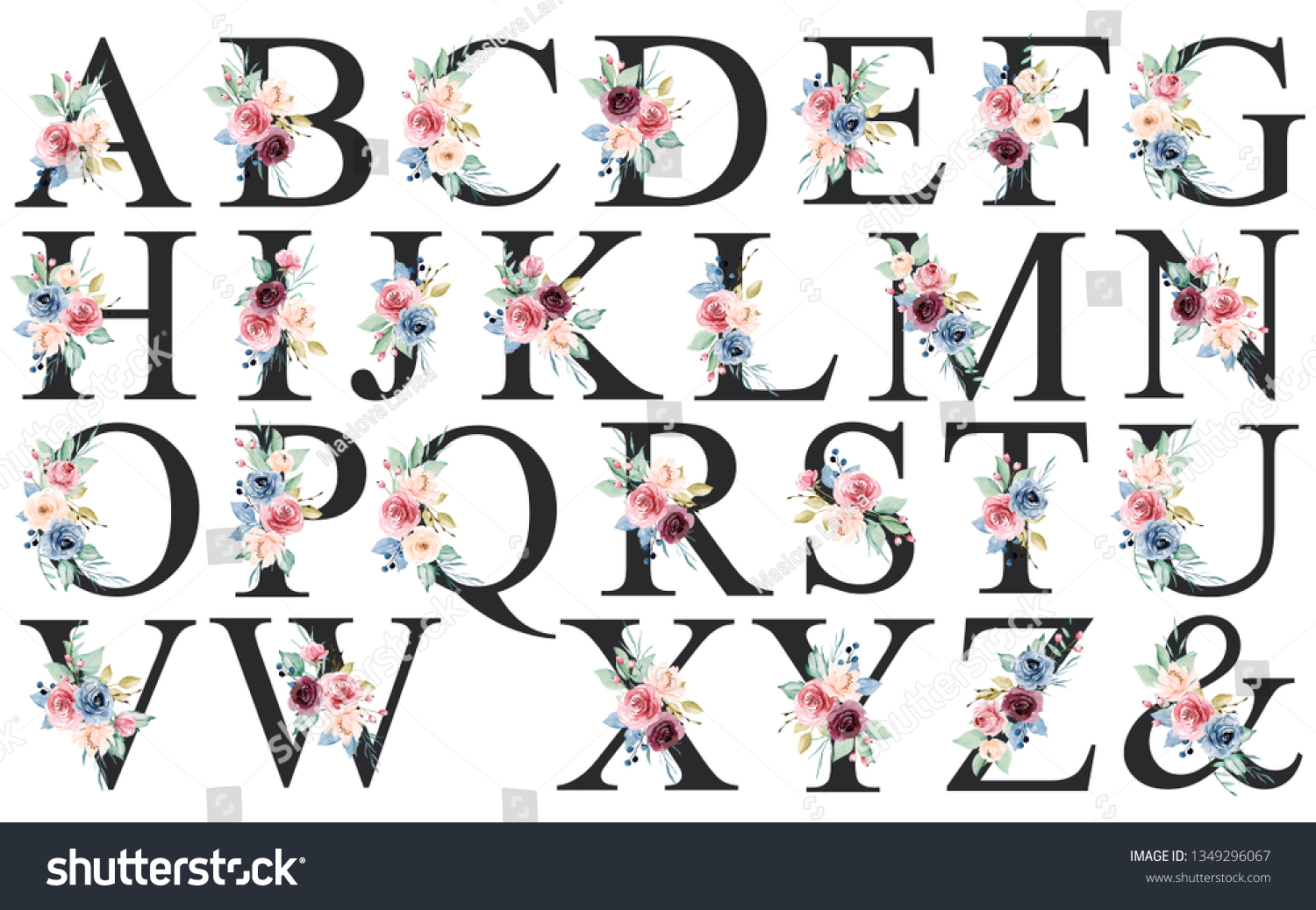 126,682 Floral initials Images, Stock Photos & Vectors | Shutterstock