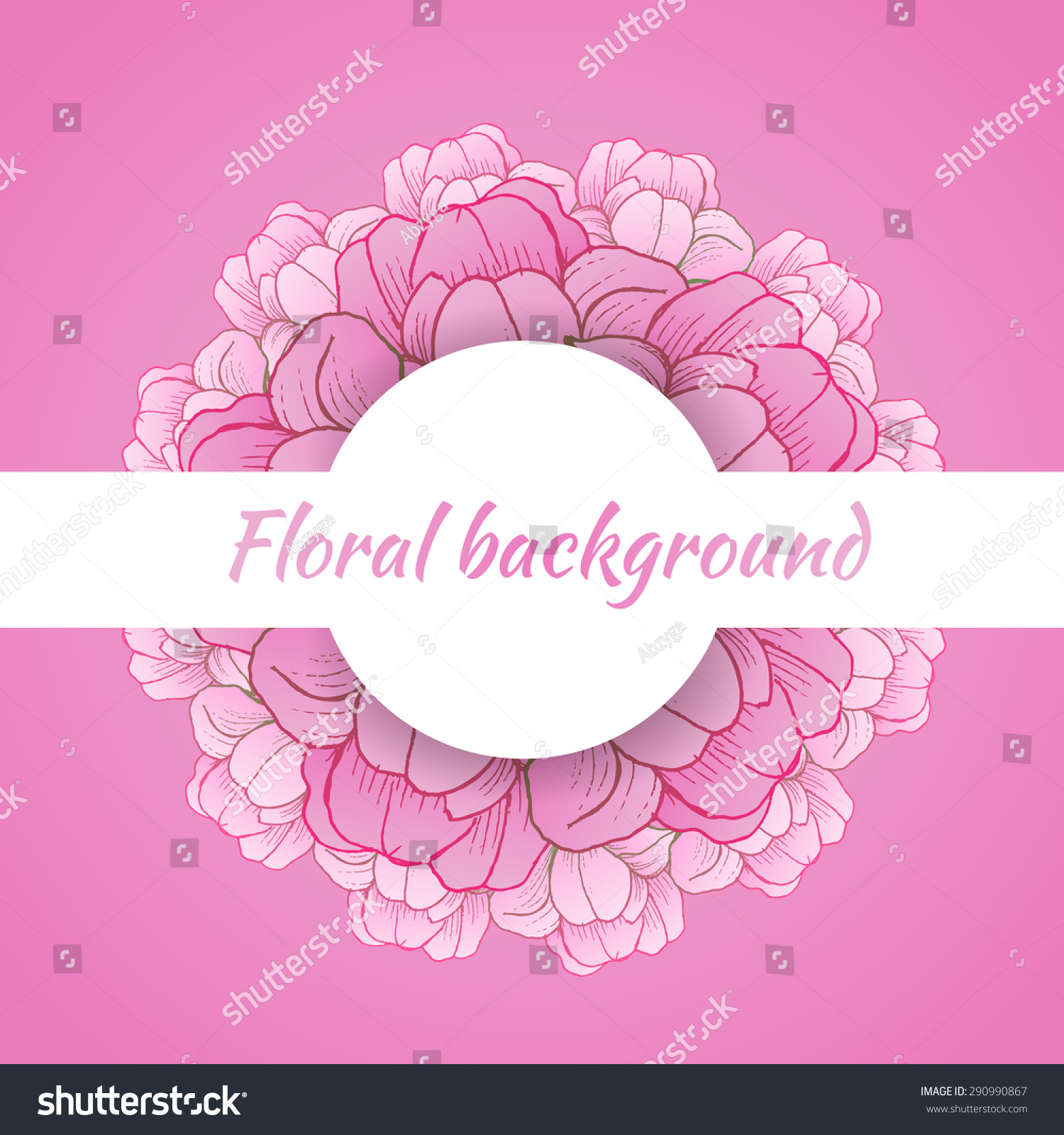 Floral Background Daisy Pastel Colors Vector Stock Illustration ...