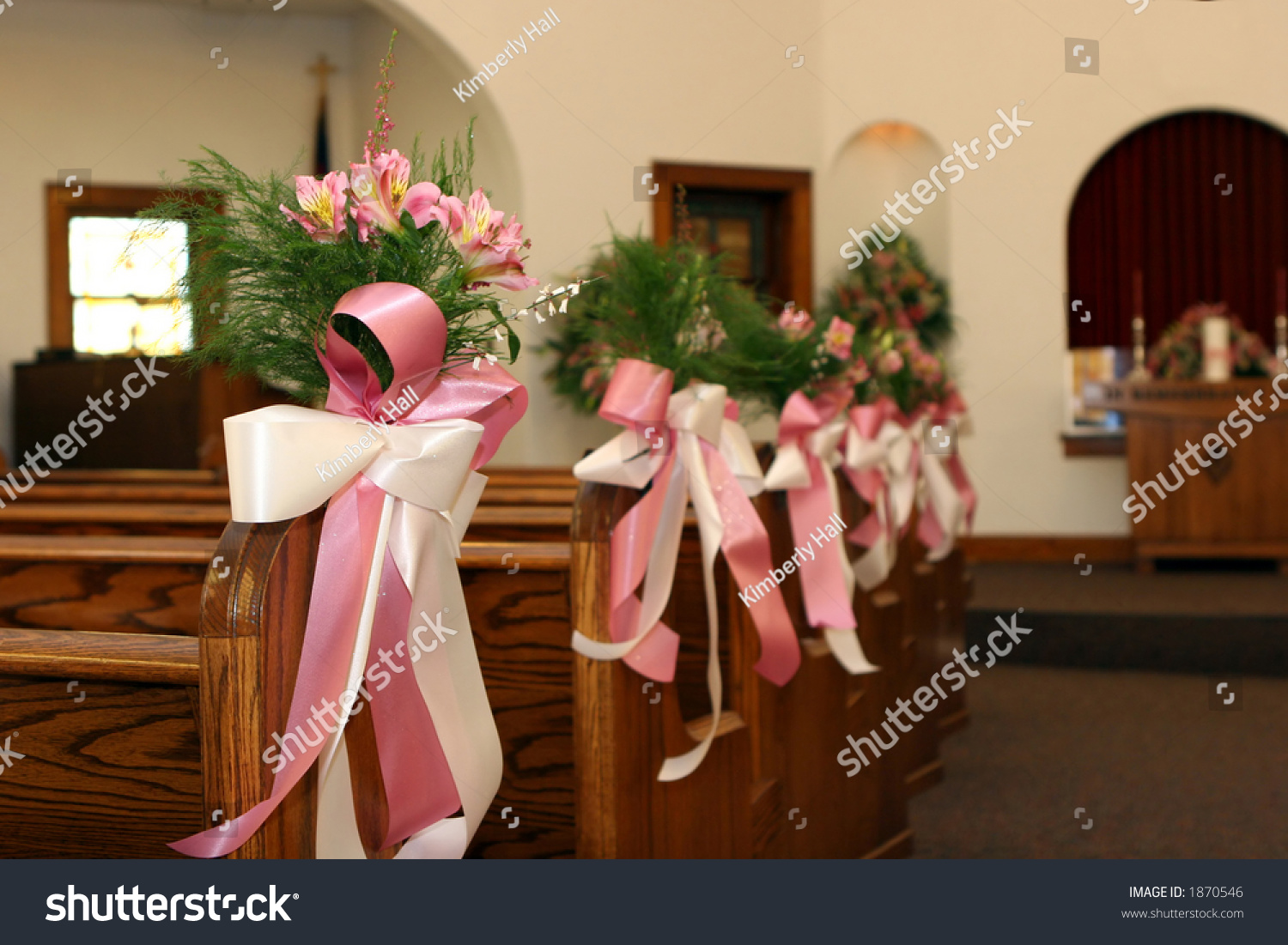 Floral Decorations Wedding Church Stock Photo Edit Now 1870546