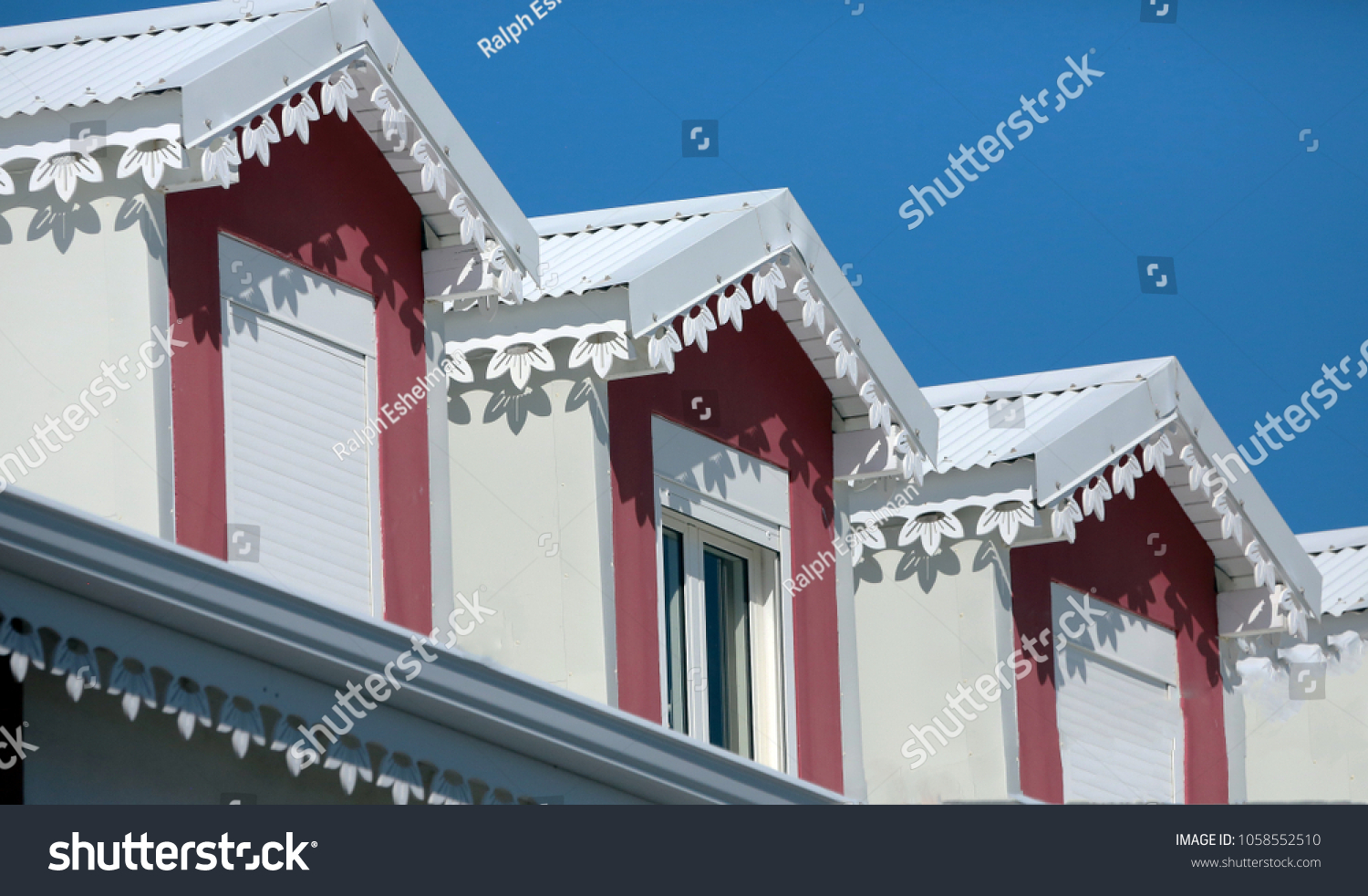 Floral Pattern Decorative Design On Eaves Stock Photo Edit Now