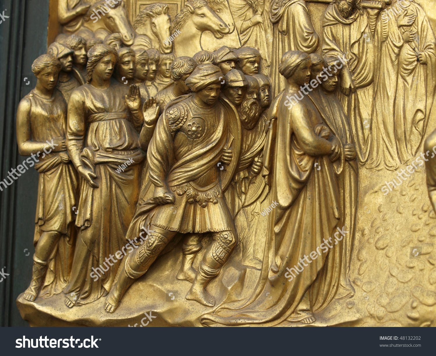 Florence Baptistery Panel Door Paradise Stock Photo Edit