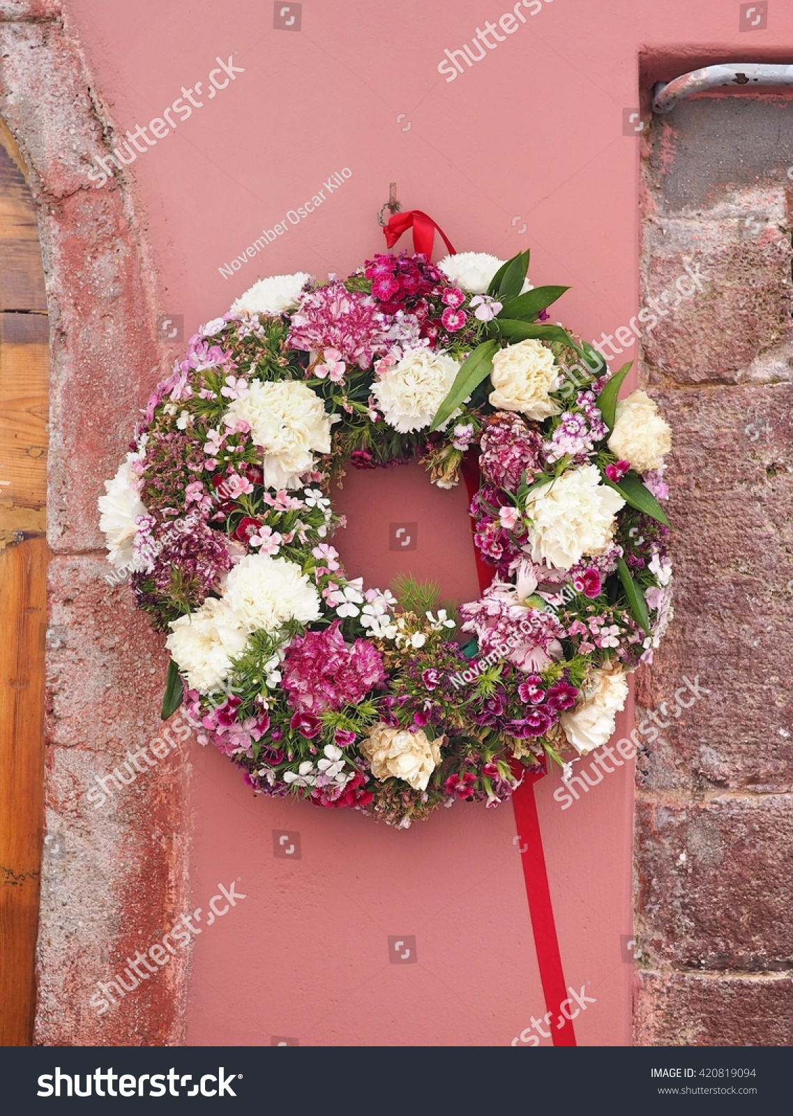 Flower Wreath Stock Photo 420819094 - Shutterstock