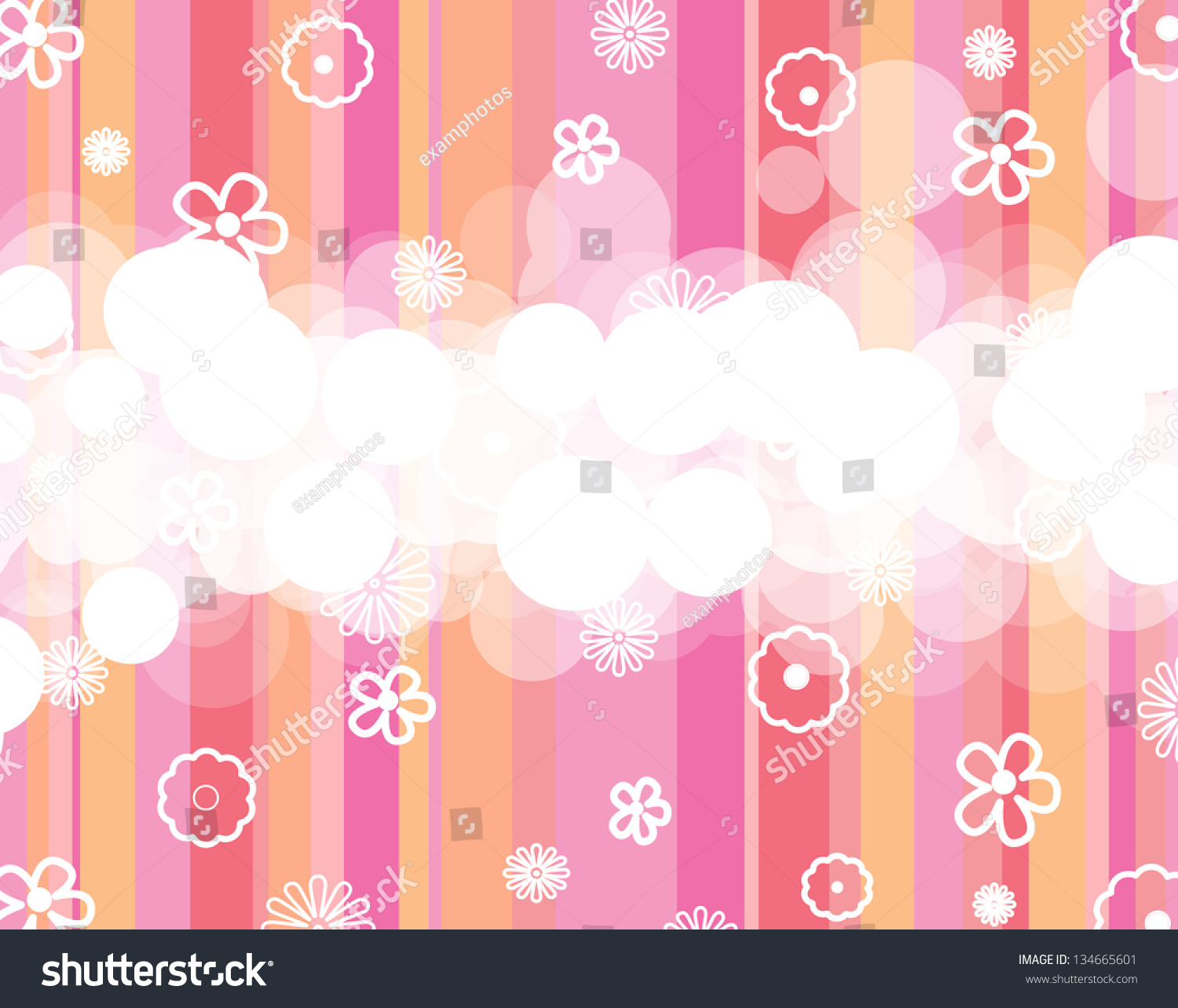 Flowers Background Stock Illustration 134665601 Shutterstock 