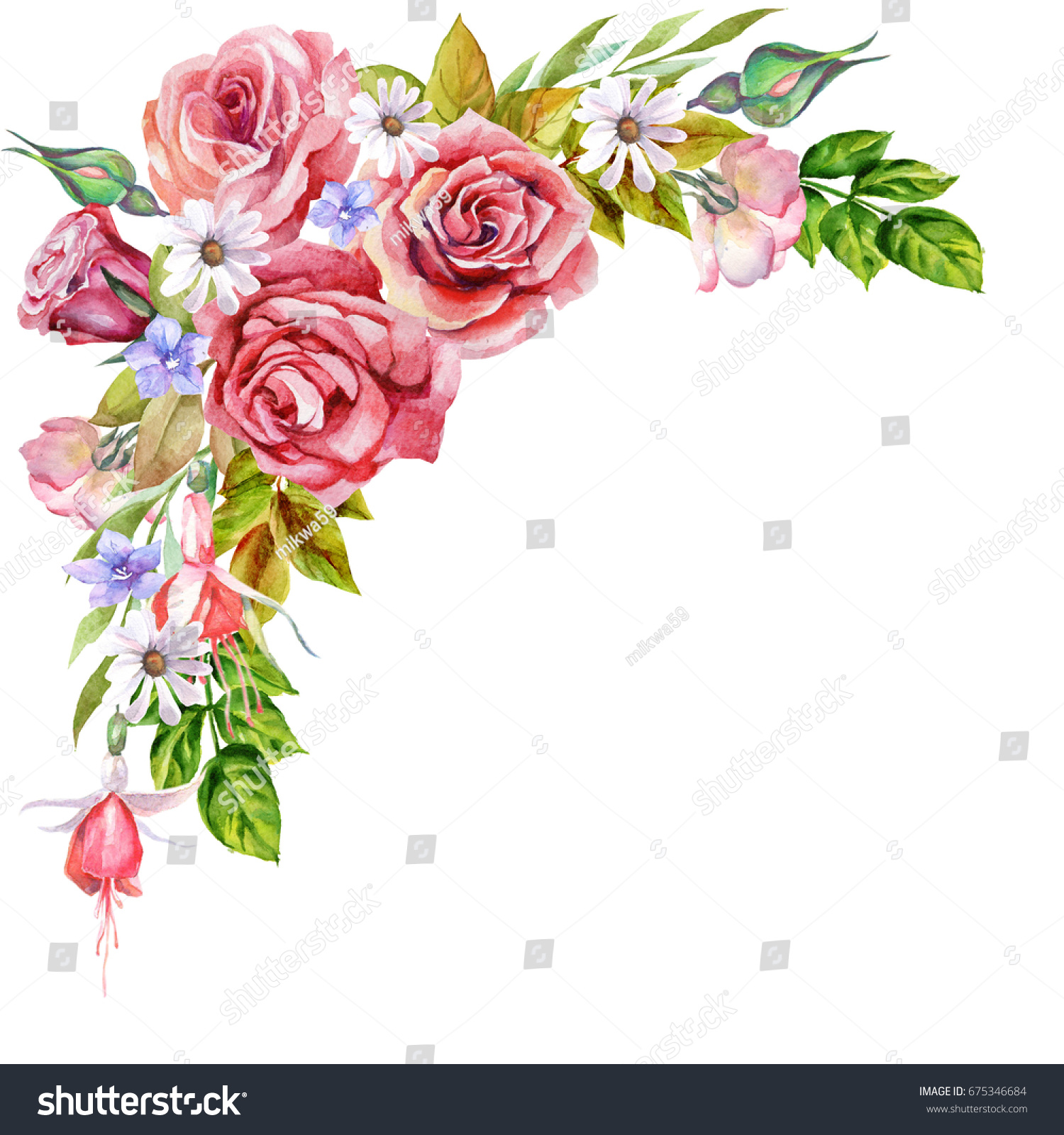 Flower corner frame Images, Stock Photos & Vectors | Shutterstock