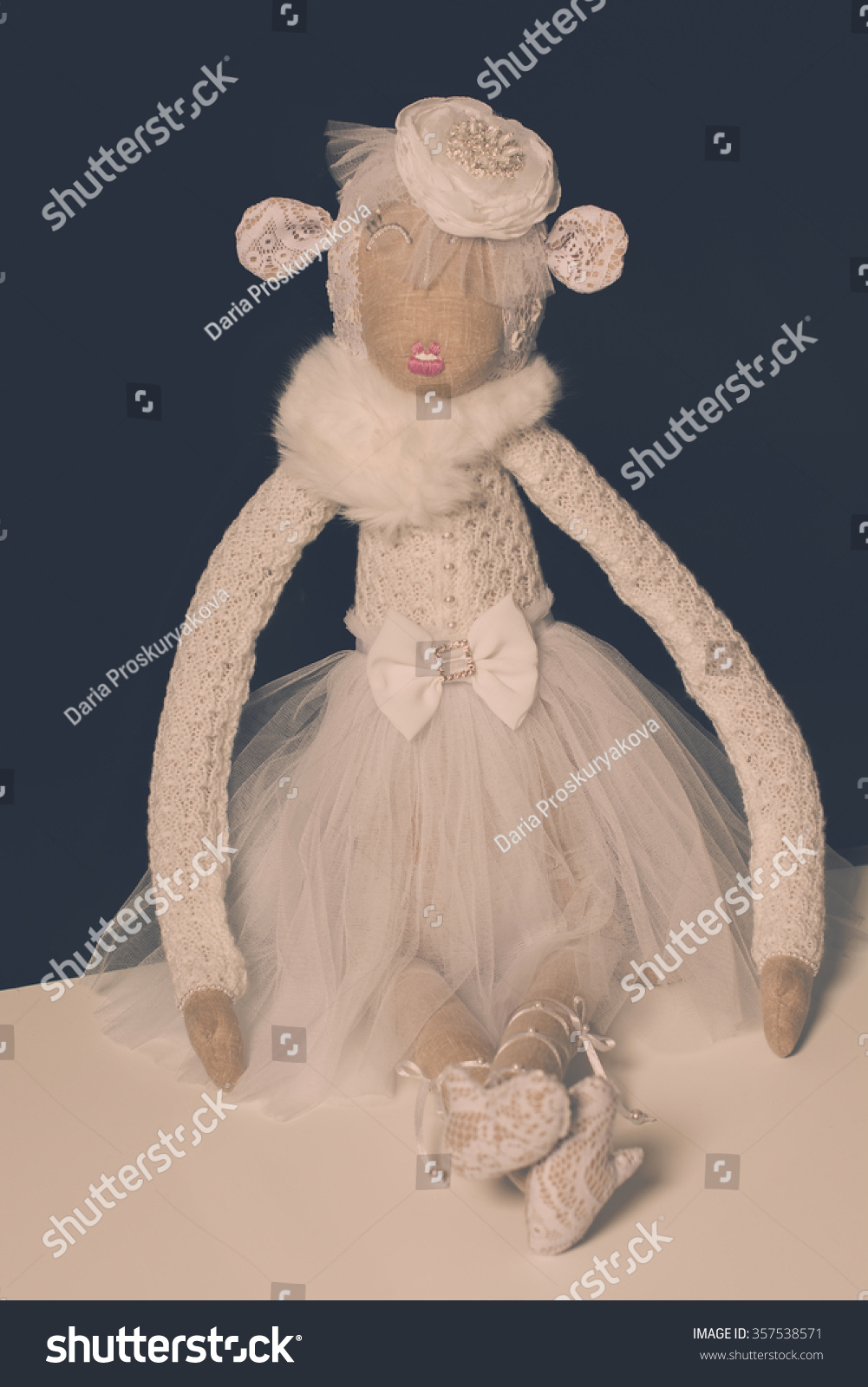 Fluffy Toy Glamorous Ballet Monkey Tutu Stock Photo Edit Now 357538571
