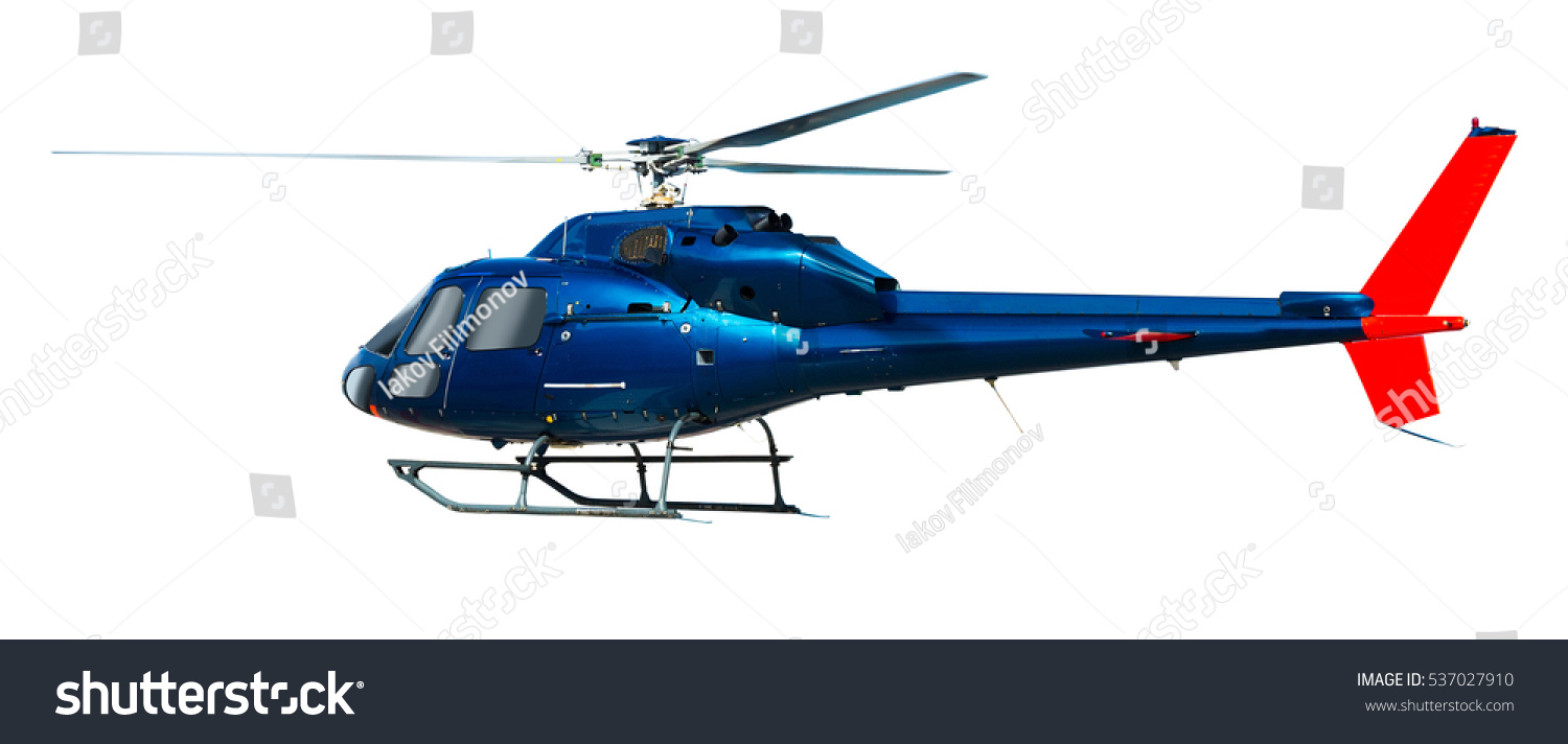 Flying Helicopter Isolated On White Background Stock Photo (Edit Now ...