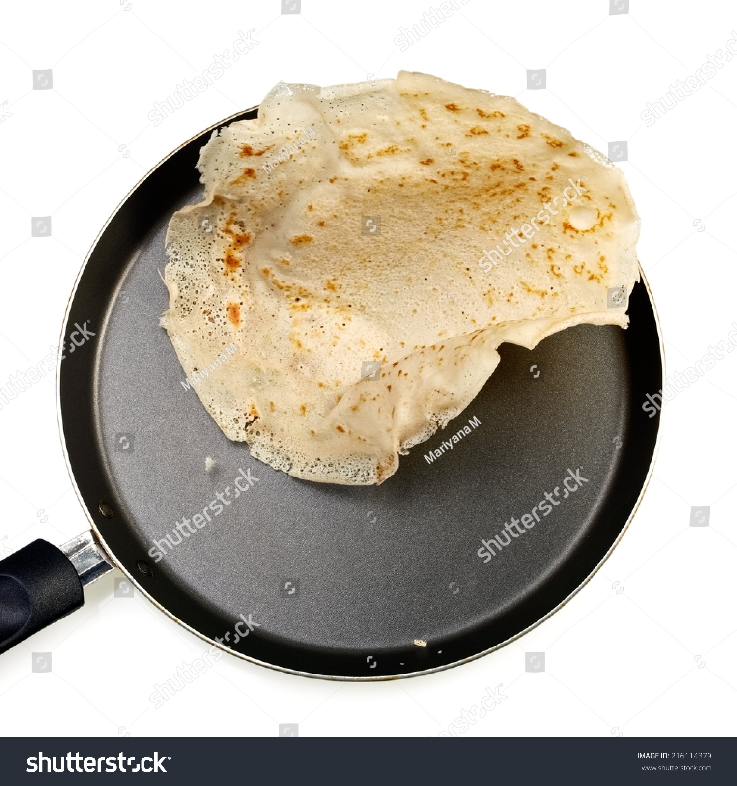 Flying Pancake Pan Top View Stock Photo 216114379 - Shutterstock