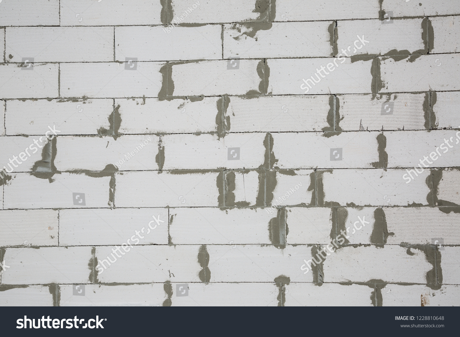 Foam Block Wall Construction Site Stock Photo 1228810648 | Shutterstock