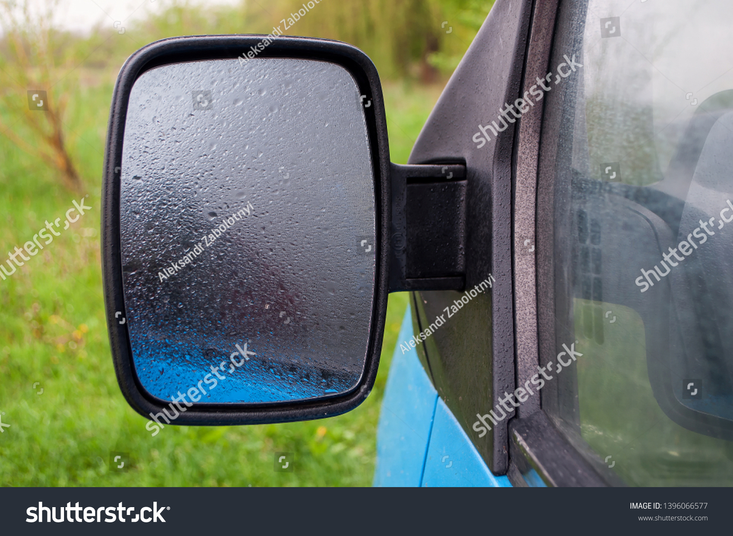 big rear view mirror car