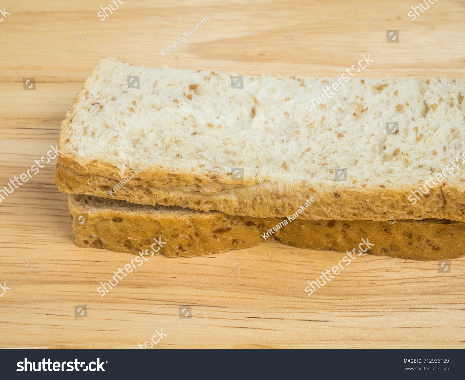 Download Fold Whole Wheat Bread Half Stock Photo Edit Now 712936129