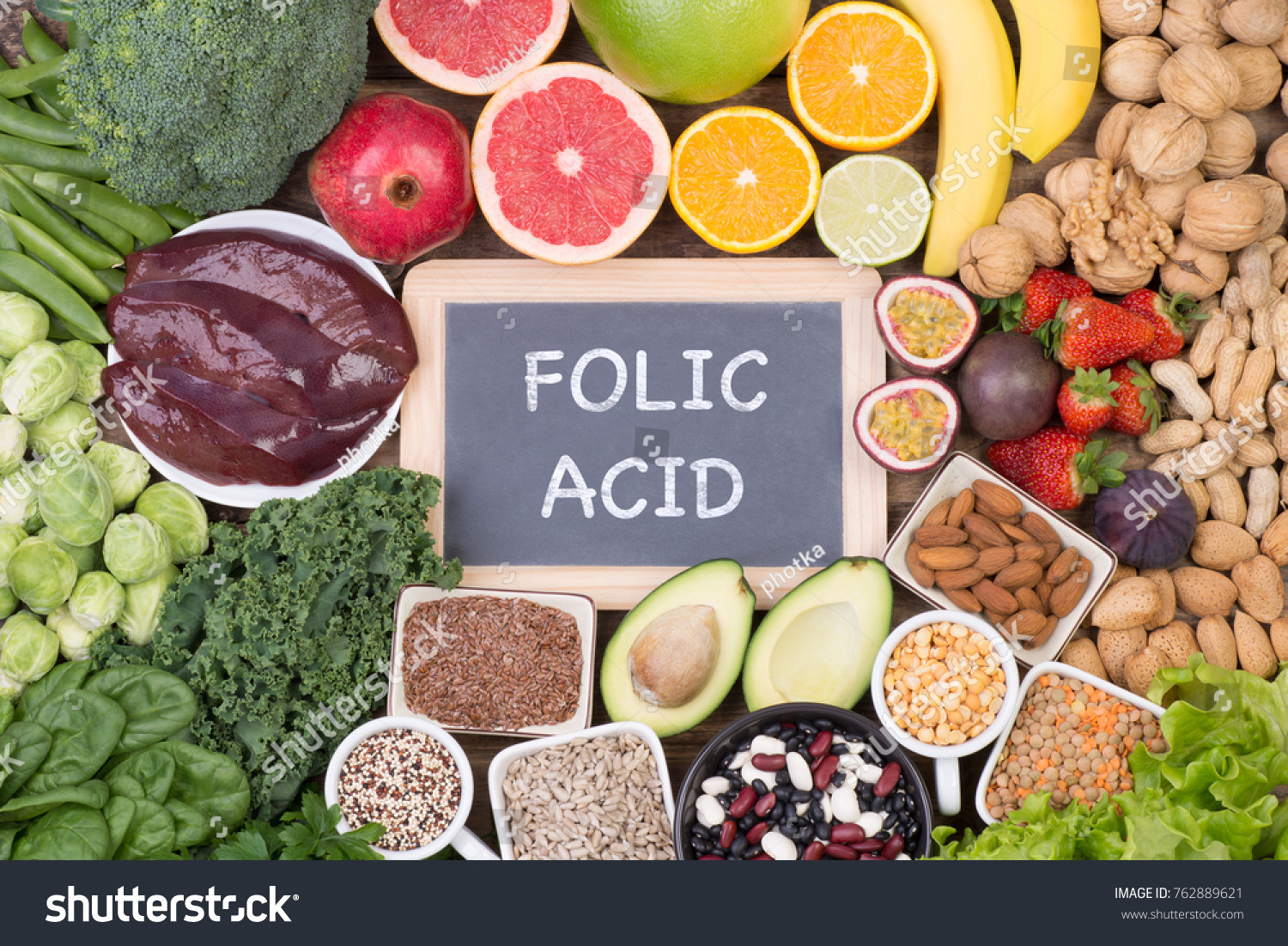 6 075 Folic Acid Food Images Stock Photos Vectors Shutterstock   Stock Photo Food Rich In Folic Acid 762889621 