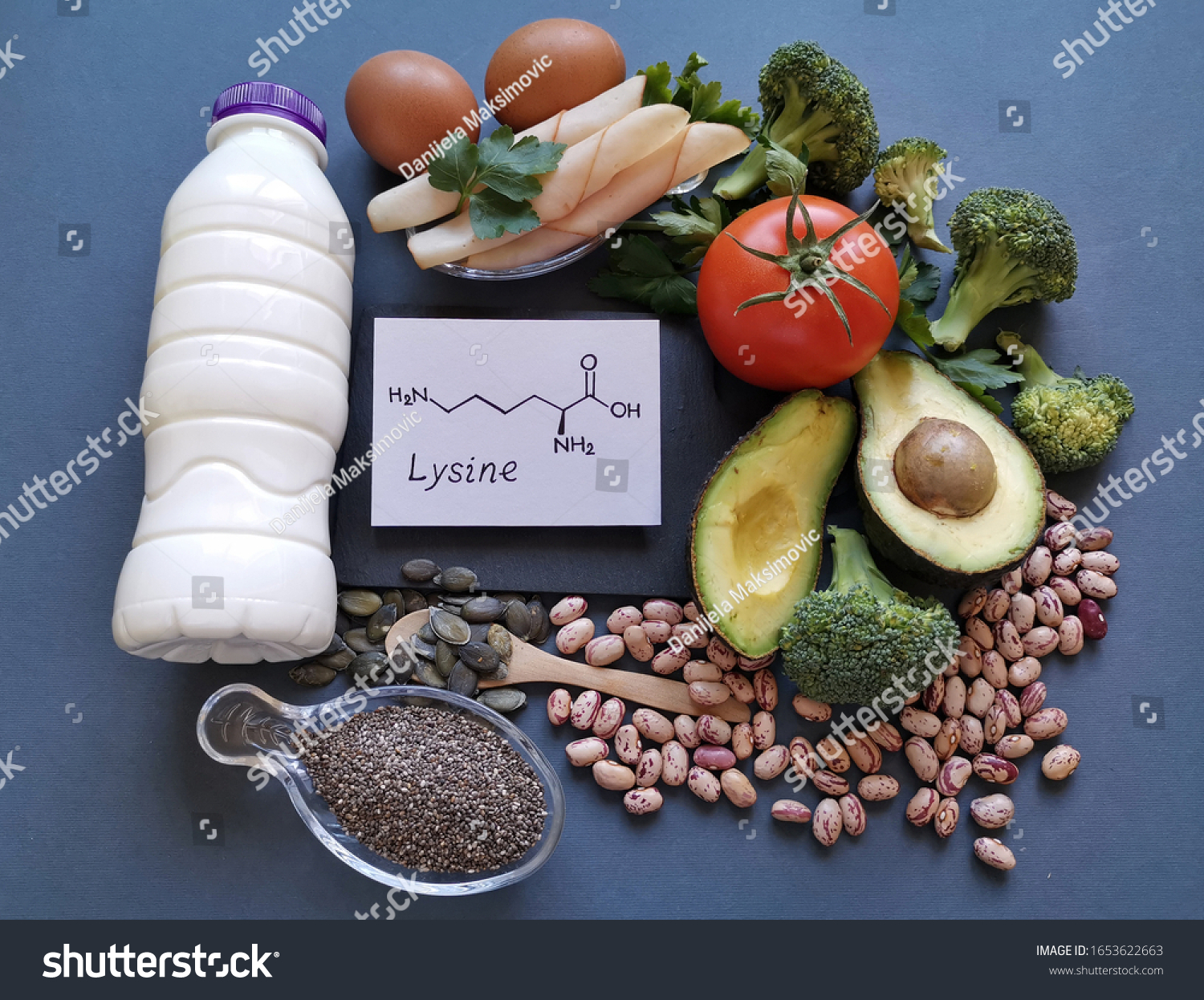 Foods Rich Lysine Essential Amino Acid Stock Photo 1653622663 ...