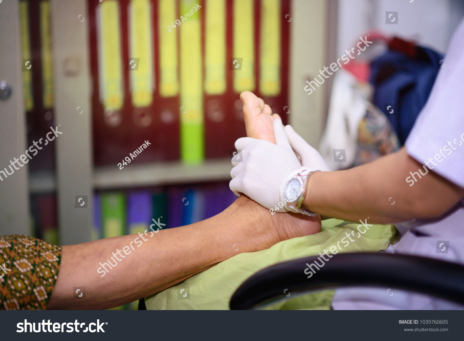 Foot Massage Diabetic Patients Stock Photo (Edit Now) 1039760605