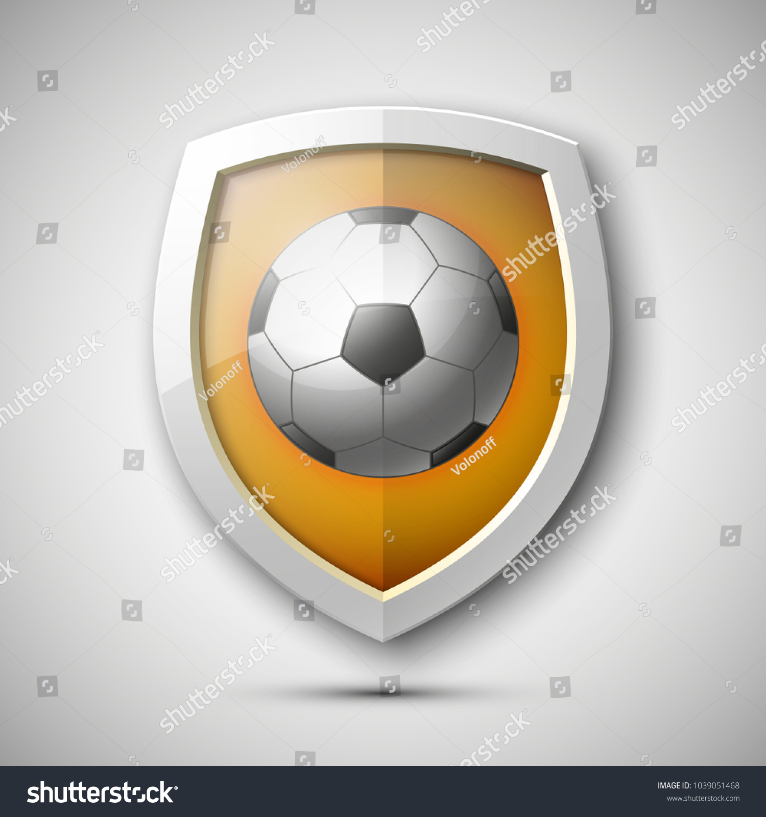 Football Game Icon European Soccer Game Stock Illustration