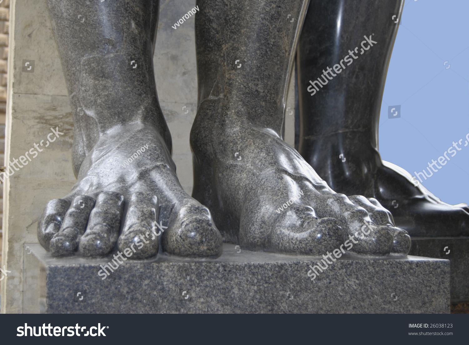 Foots Giant Ancient Granite Statue Man Stock Photo 26038123 | Shutterstock