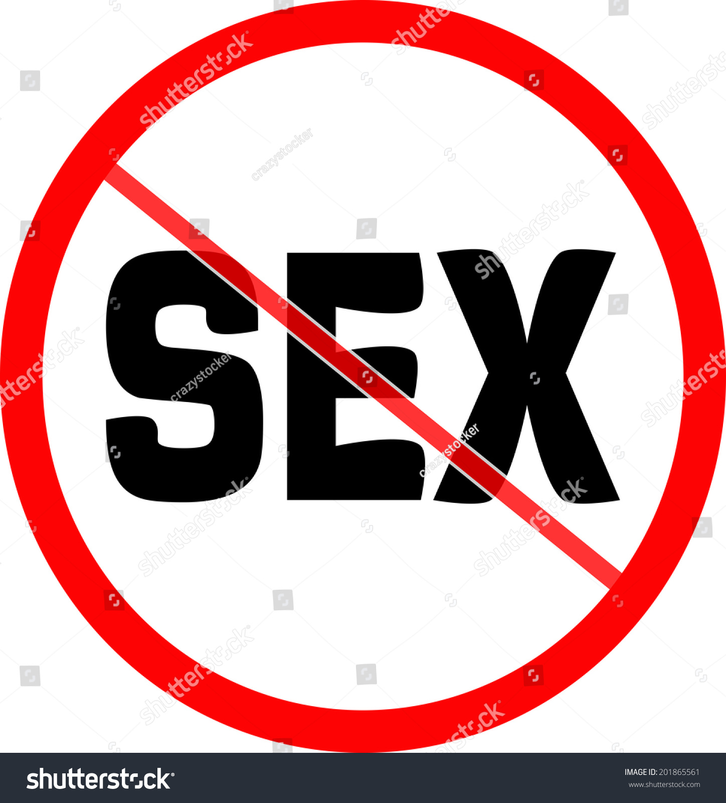 Forbidden Sign No Sex Stock Illustration 201865561 Shutterstock 4508