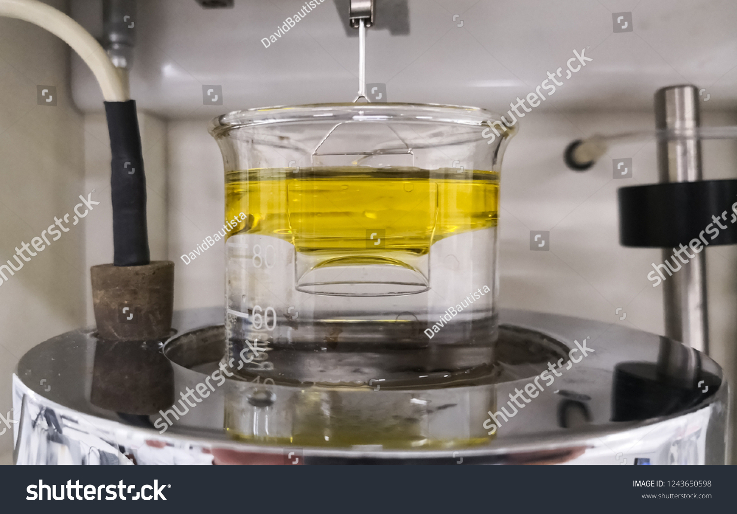 Force Tensiometer Measure Surface Interfacial Tension Stock Photo