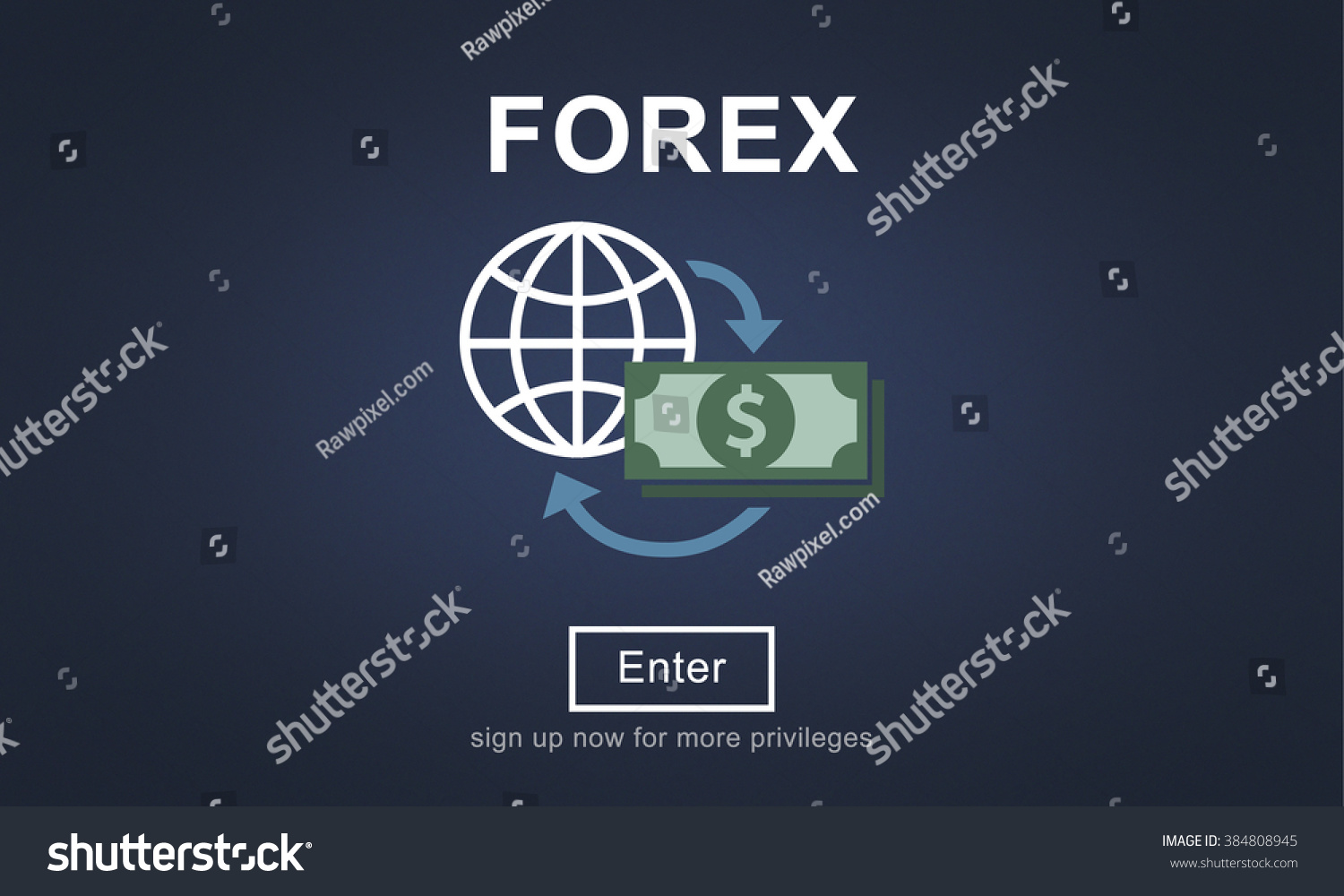 Forex Banking Stock Market Finance Online Stock Illustration - 