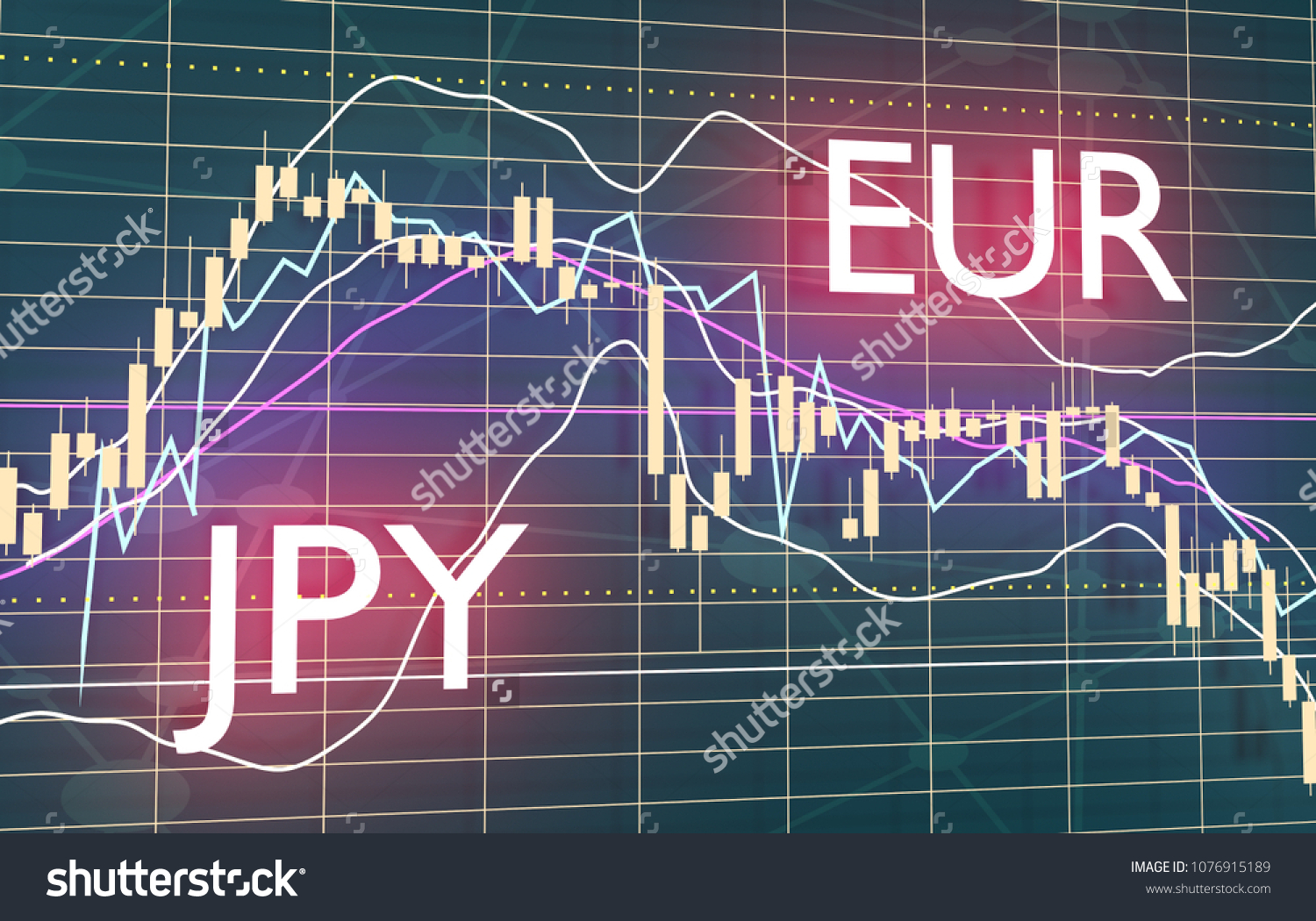 Forex Candlestick Pattern Trading Chart Concept Stock Illustration - 