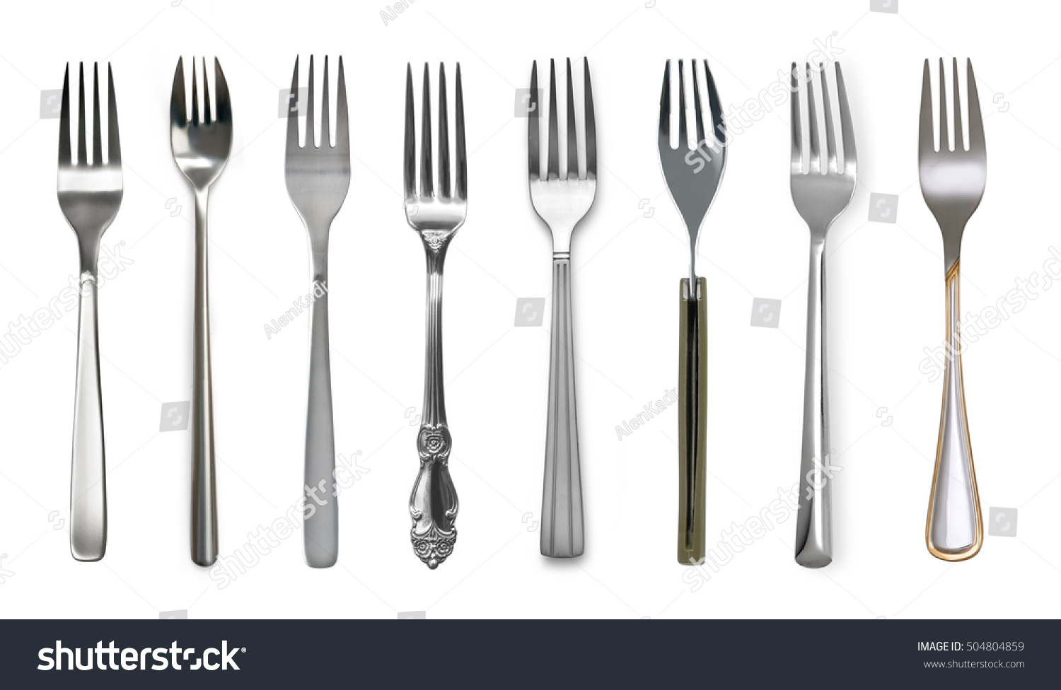Fork Isolated On White Background Stock Photo 504804859 - Shutterstock