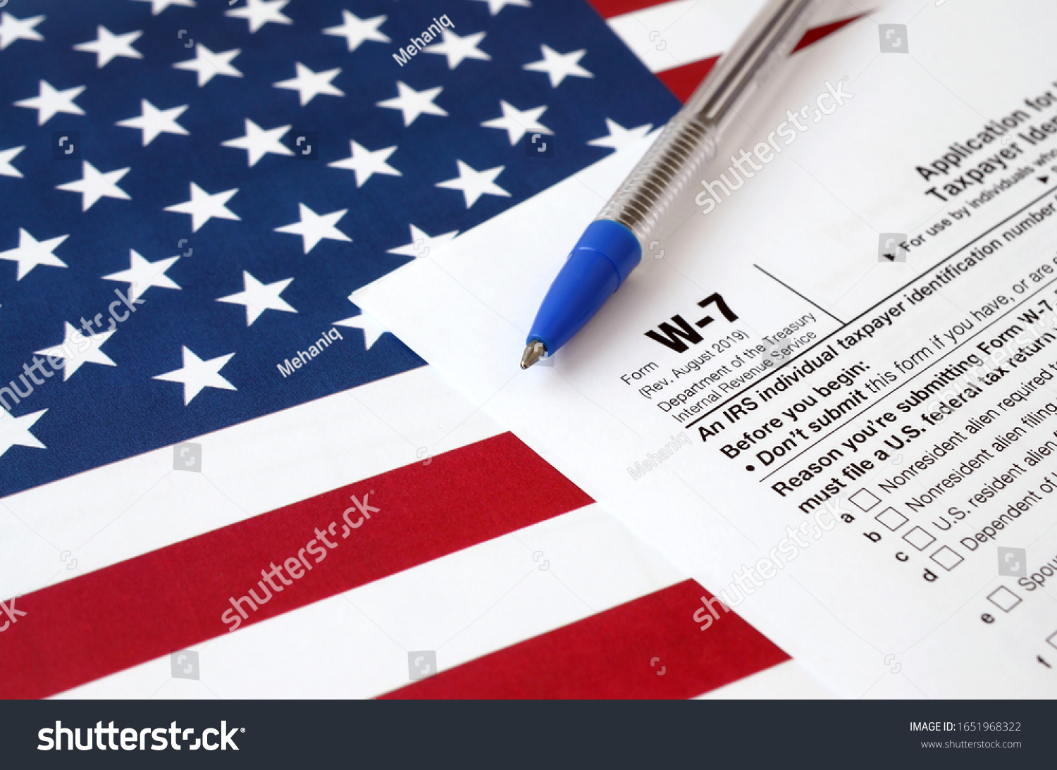 form w 7 application for irs