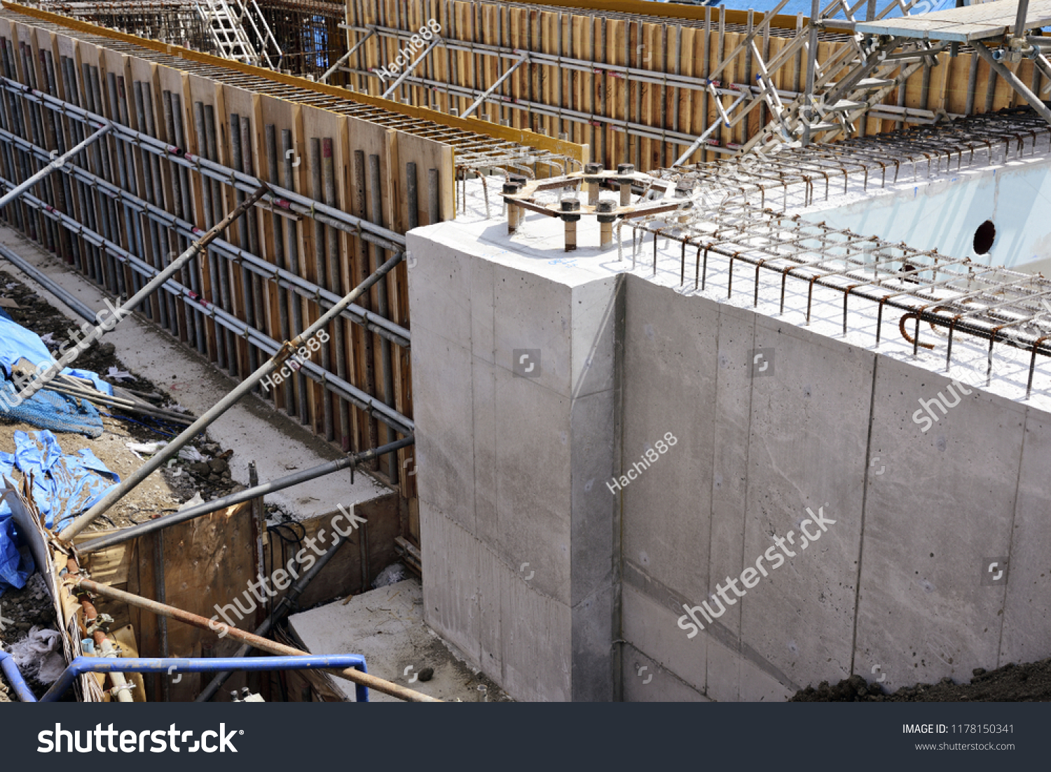 Formwork Construction Shuttering Concrete Stock Photo 1178150341 ...