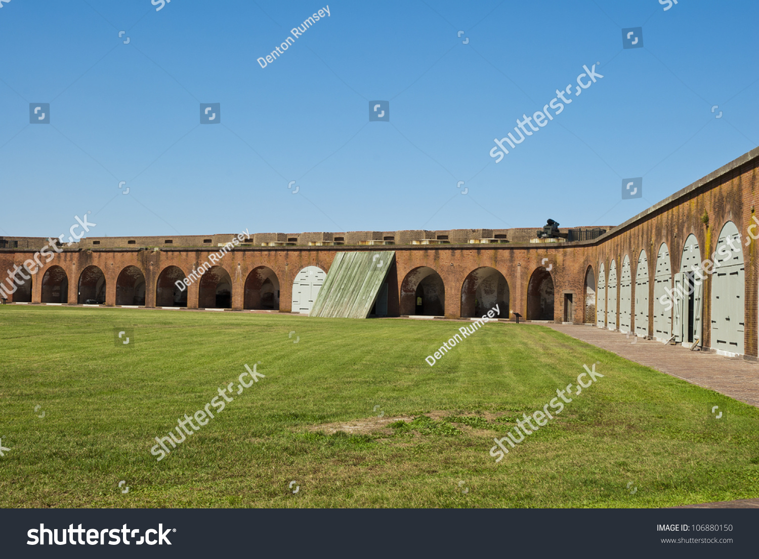 Fort Pulaski, Built In Savannah, Georgia In The Early 1800'S. Stock ...