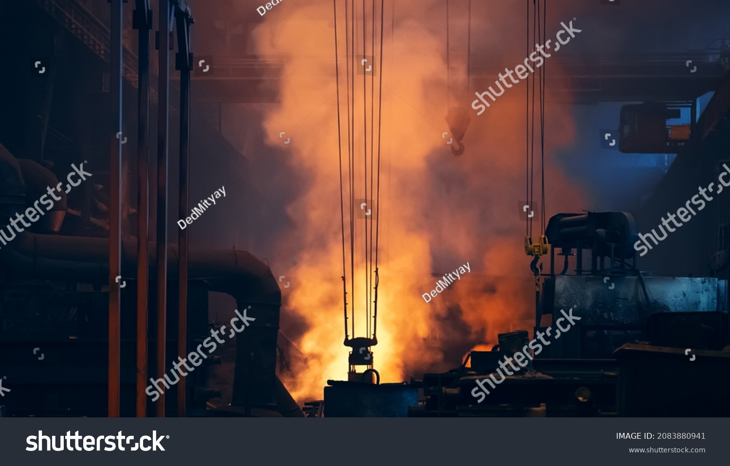 Foundry Workshop Large Metallurgical Plant Heavy Stock Photo 2083880941 ...