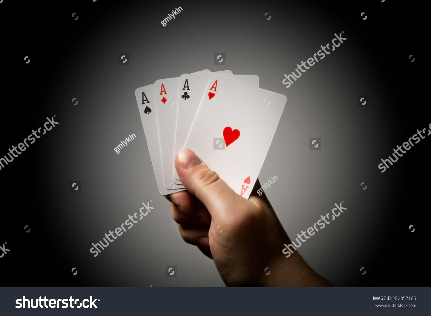 Four Aces Hand Stock Photo 282357185 | Shutterstock