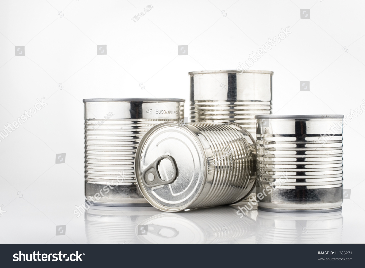 metallic tins