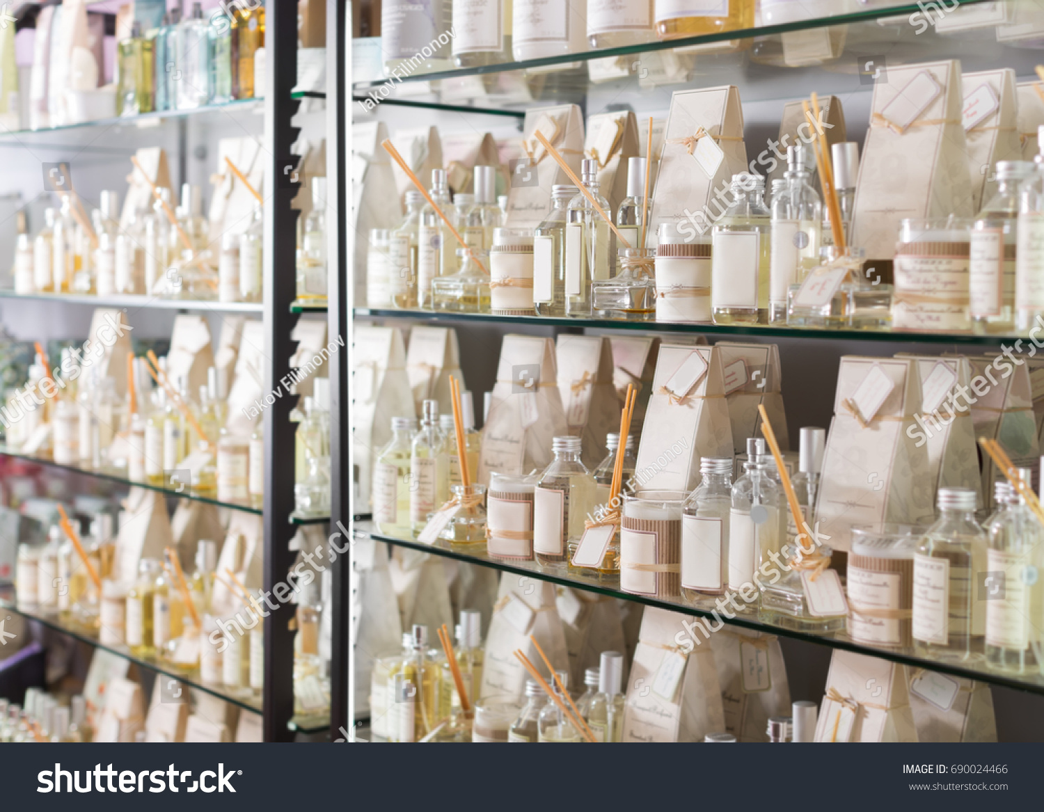 Fragrance Stand Spanish Shopping Mall Indoors Stock Photo Edit Now 690024466