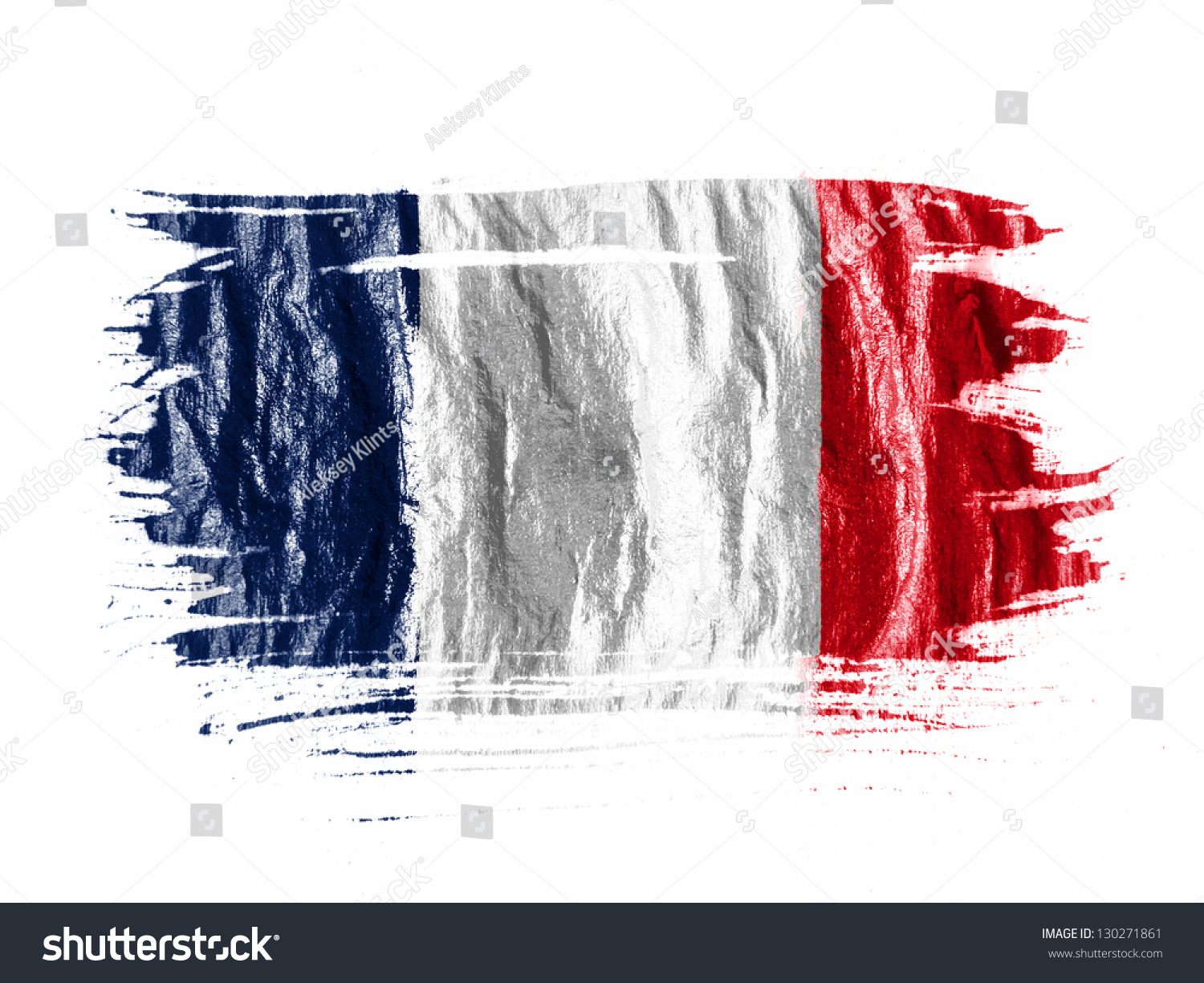 France French Flag Painted Watercolor On Stock Illustration 130271861 ...