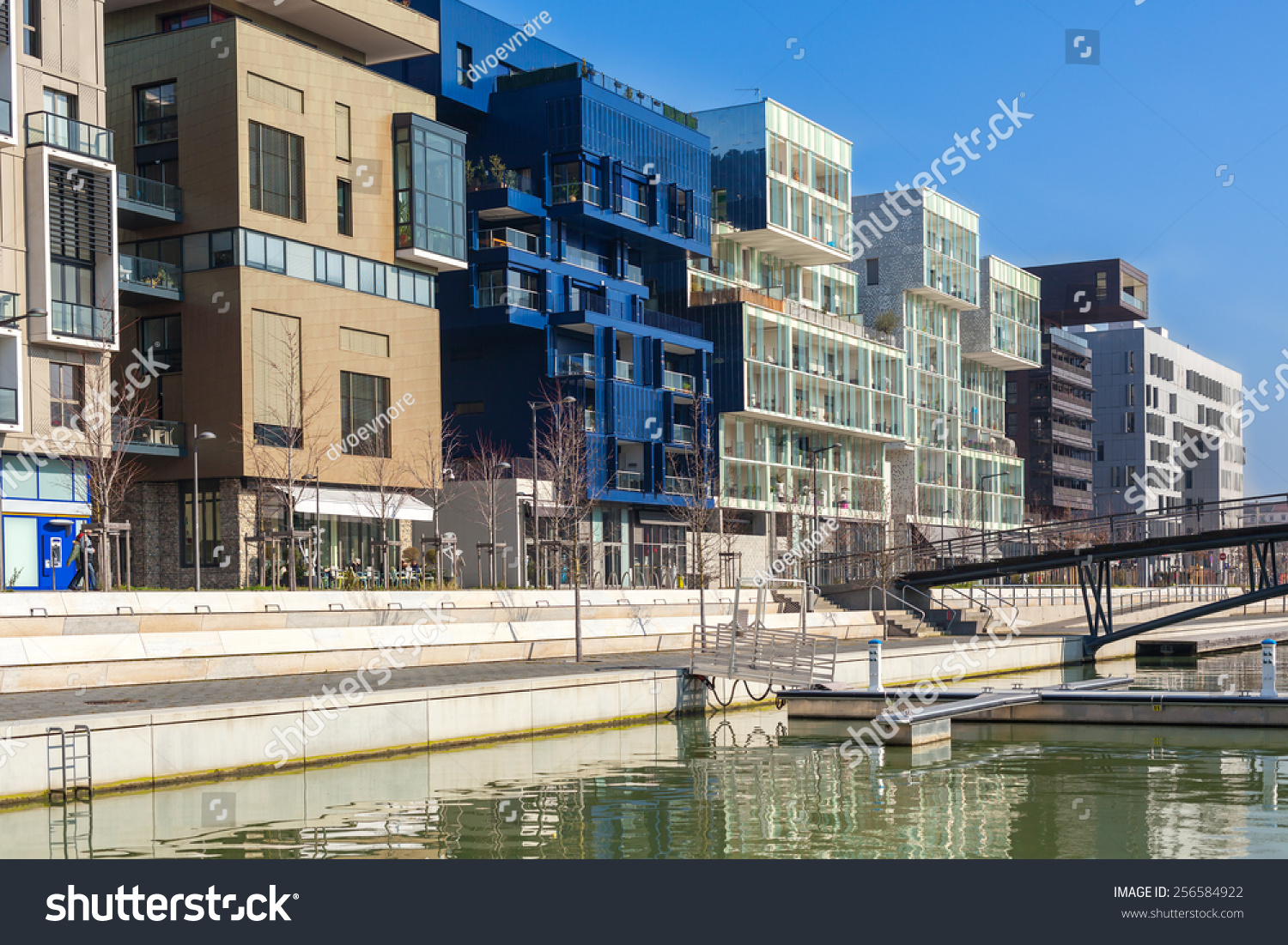 FRANCE, LYON - FEBRUARY 19: The Confluence District in Lyon, France on February 19, 2013. New district with an modern architecture in the place of the old port 