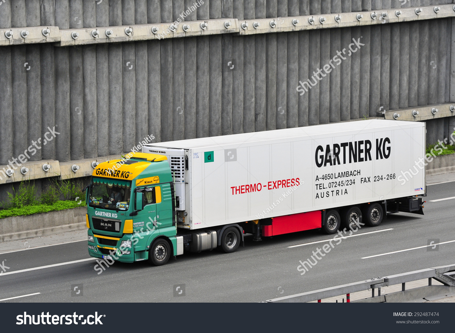 Frankfurtgermanyapril 16man Truck Gartner Kg On Stock Photo Edit Now