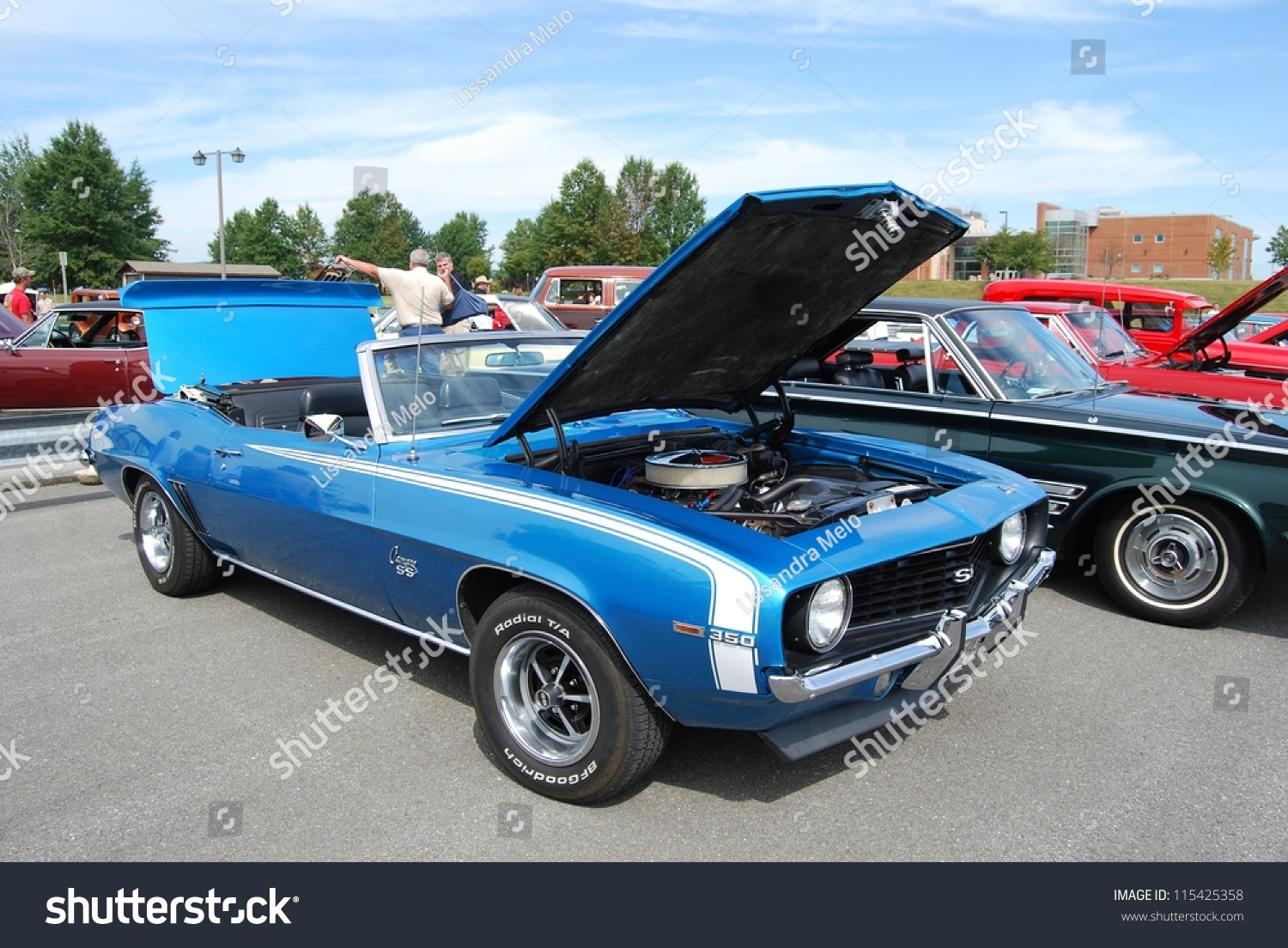 1970 camaro ss blue