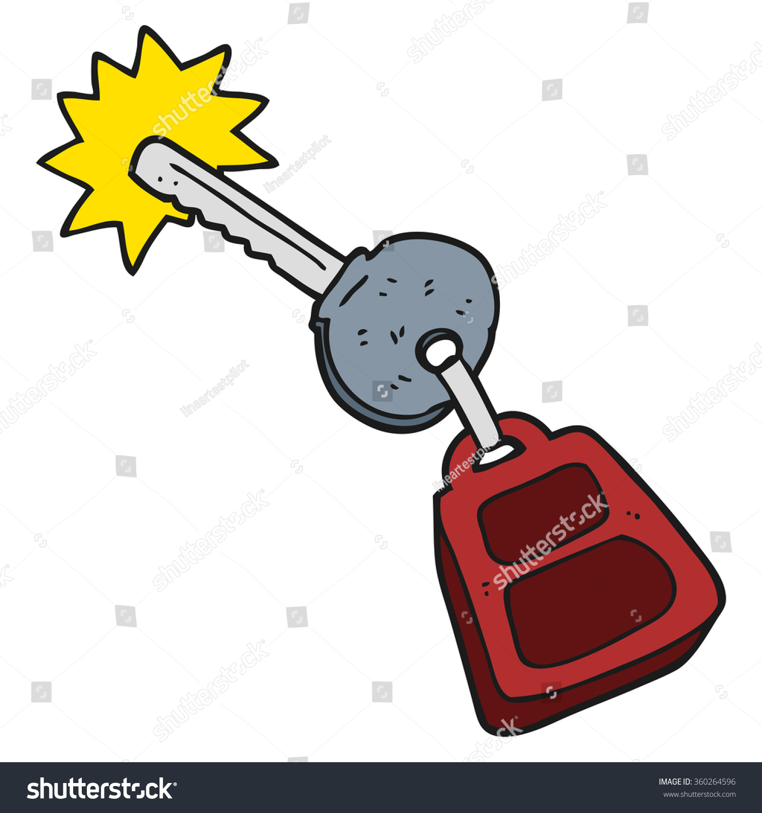 Freehand Drawn Cartoon Key Stock Illustration 360264596 | Shutterstock