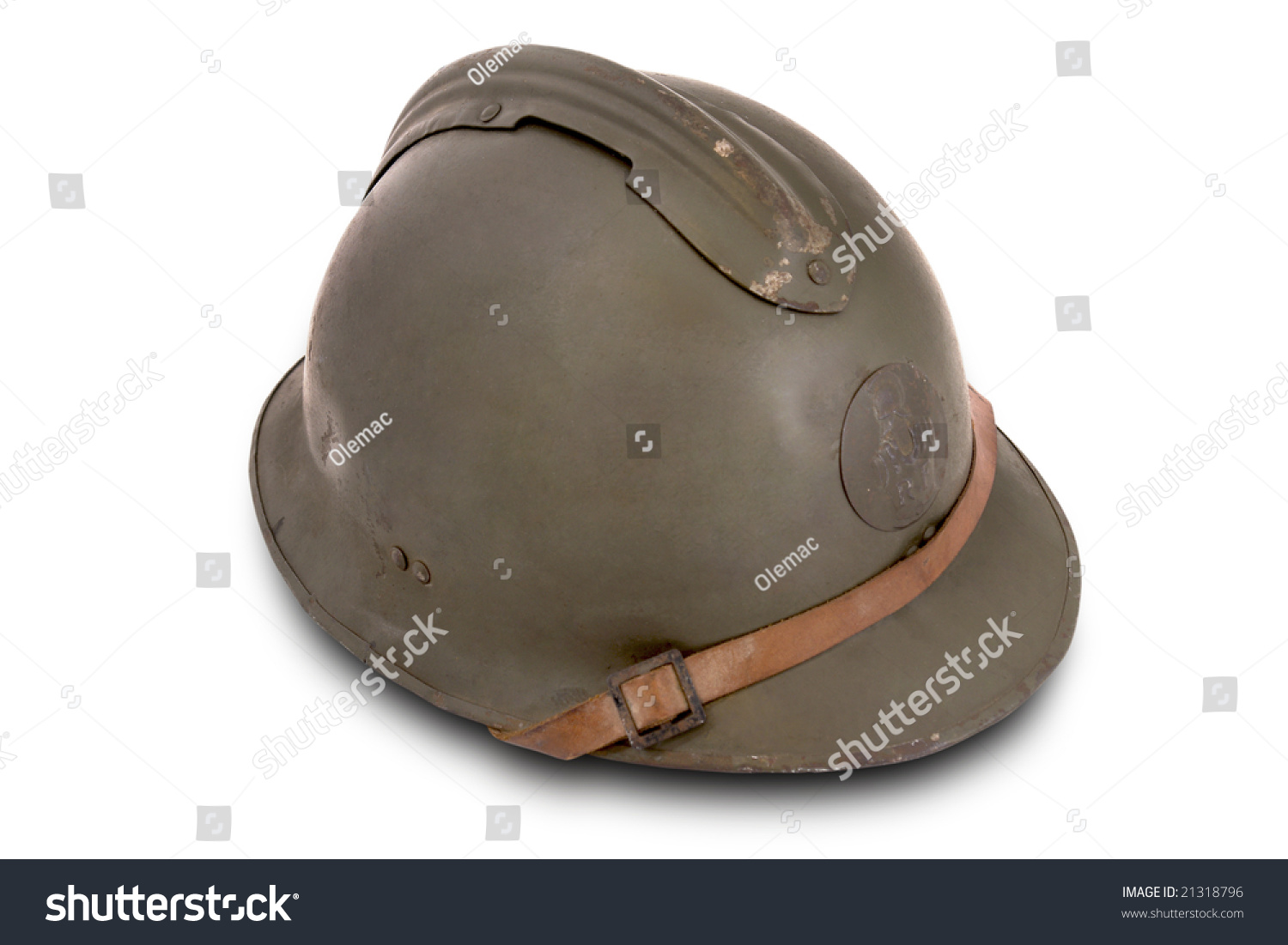 French Battle Helmet. (M-26)(1926).Standard Battle Helmet During The ...