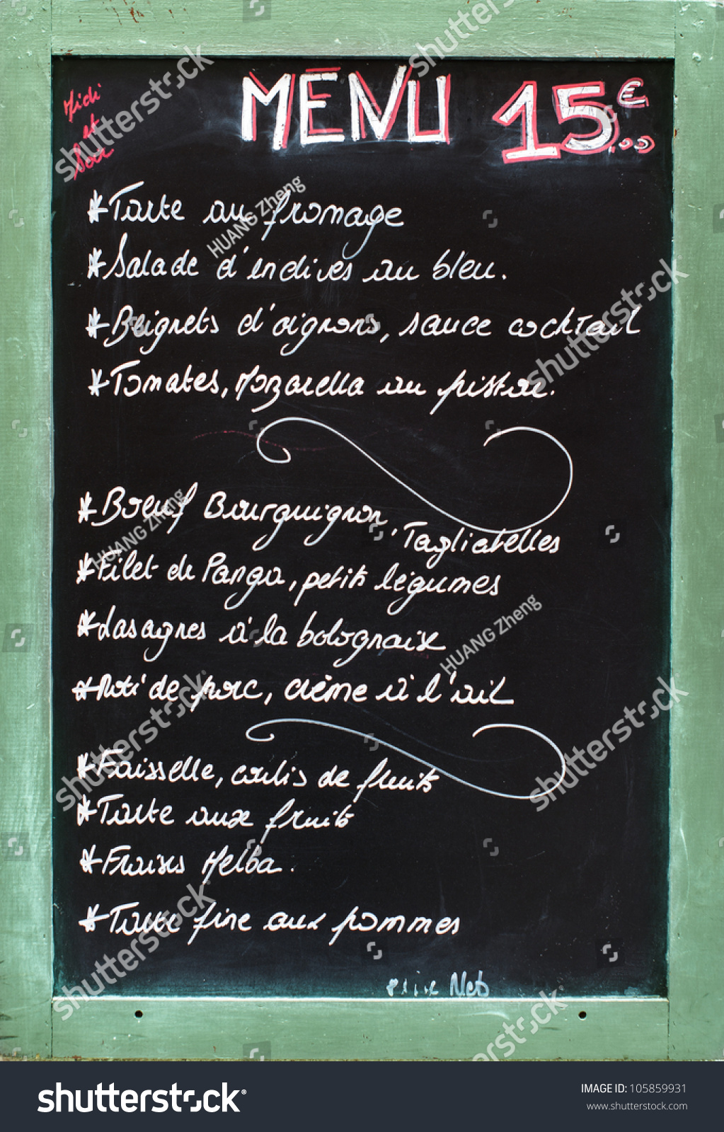 chalks in french