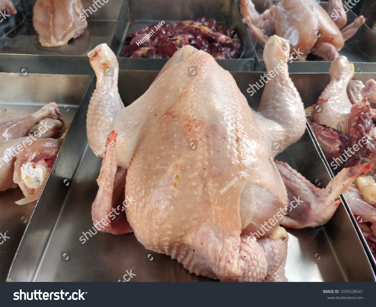 Fresh Chicken Meat Sale Stock Photo Edit Now 1035528541