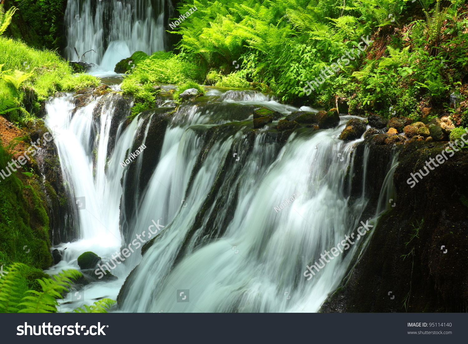 Fresh Green Waterfall Shiraito Falls Karuizawa Stock Photo Edit Now