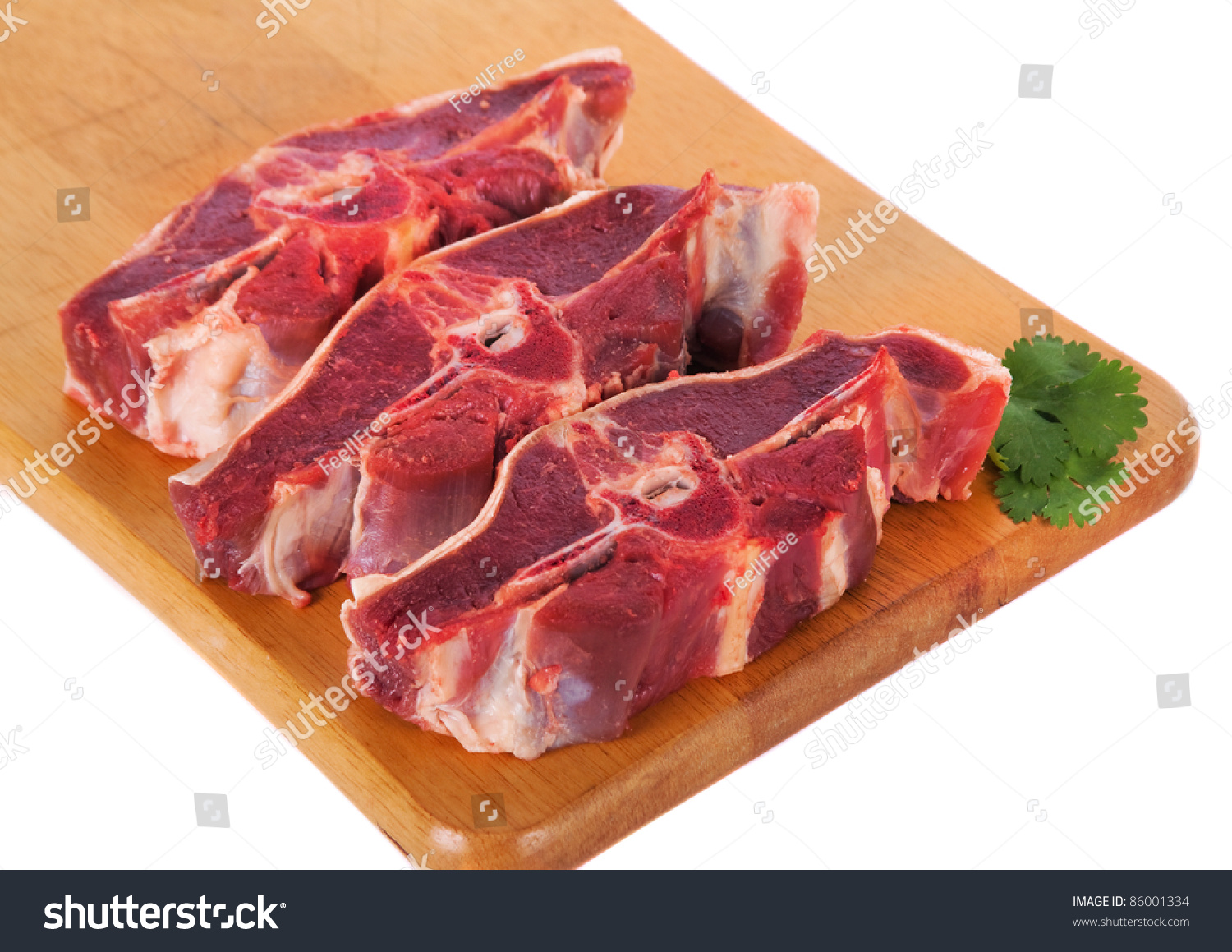 Fresh Raw Mutton Stock Photo 86001334 : Shutterstock