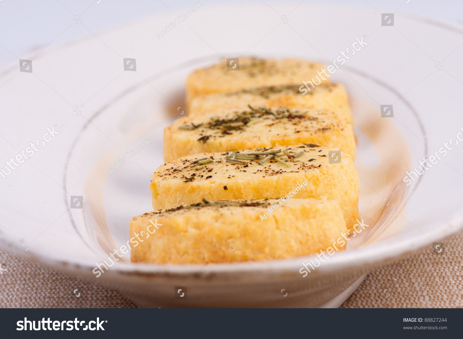 Freshly Baked Parmesan Cheese Biscuits Black Miscellaneous Stock Image 88827244