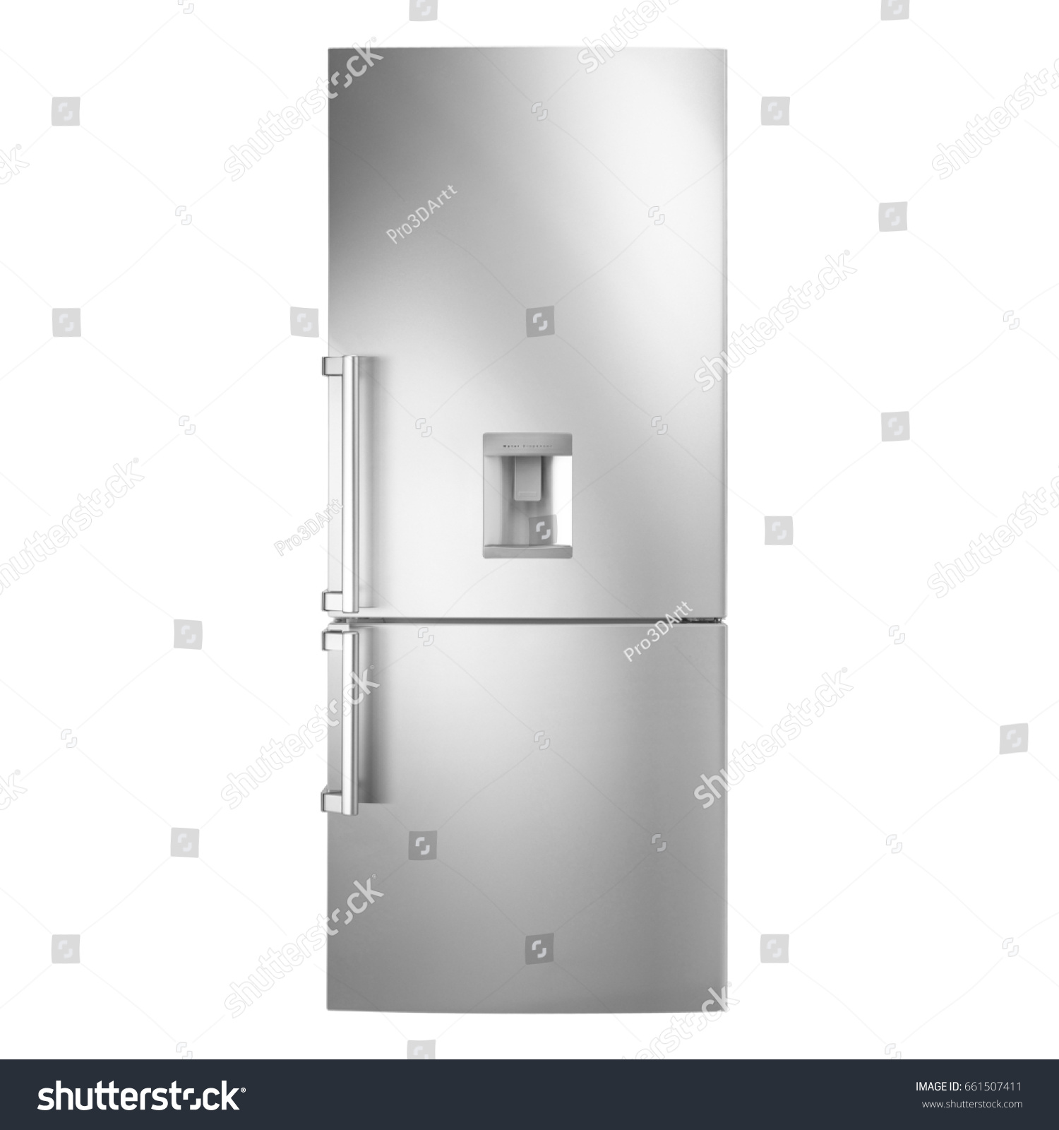 Fridge Freezer Isolated On White Background Stock Photo 661507411 Fridge Freezer Isolated On White Background Stock Photo 661507411