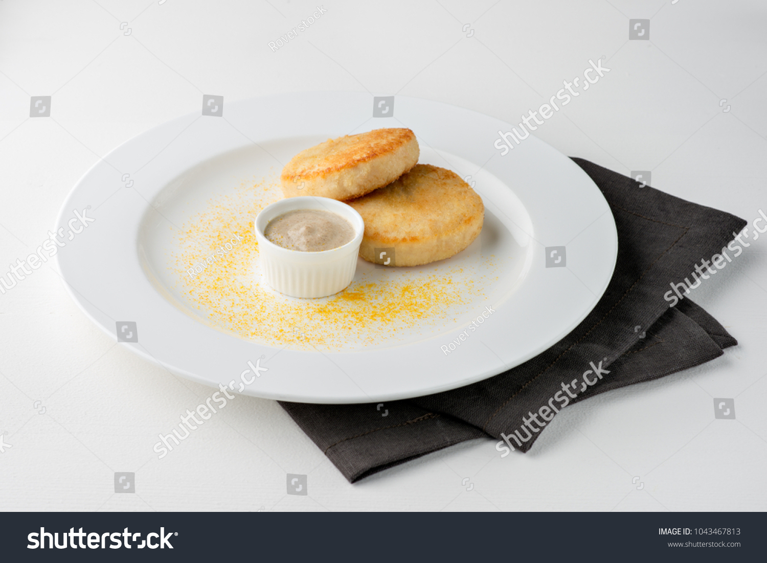 Fried Meat Cutlets Sauce Decoration On Stock Photo Edit Now